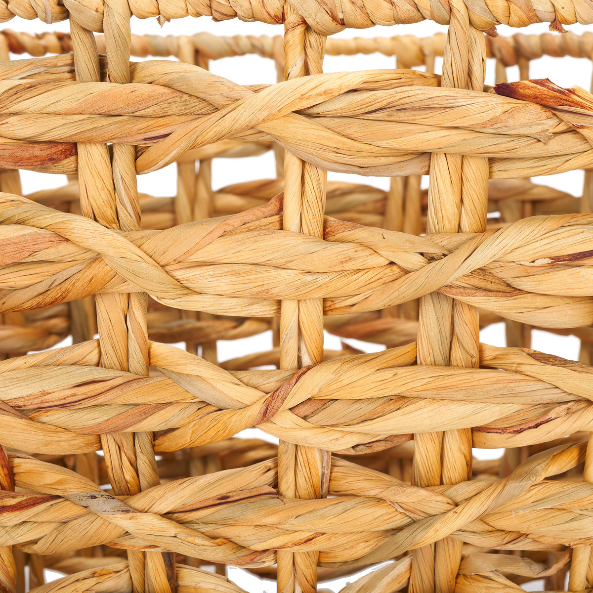 Warm, honey-colored water hyacinth strands form an open lattice with rich organic texture. || STG1806A || swatch_studio