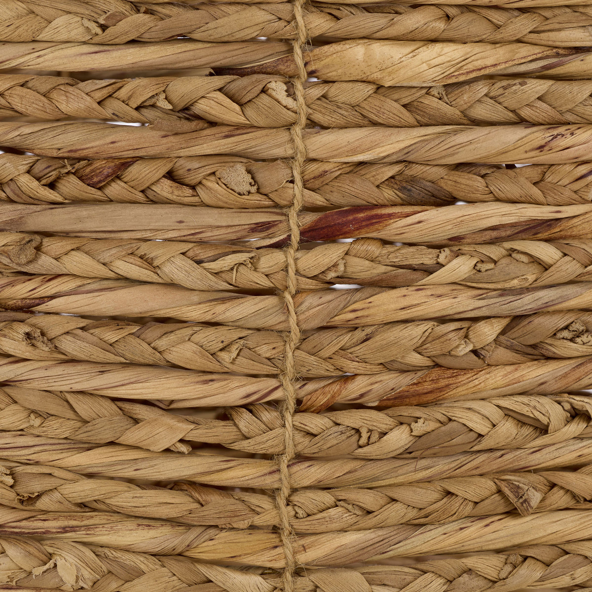 Natural water hyacinth fibers interlace in warm tan tones with rich variations in texture. || STG1832A-SET2 || swatch_studio