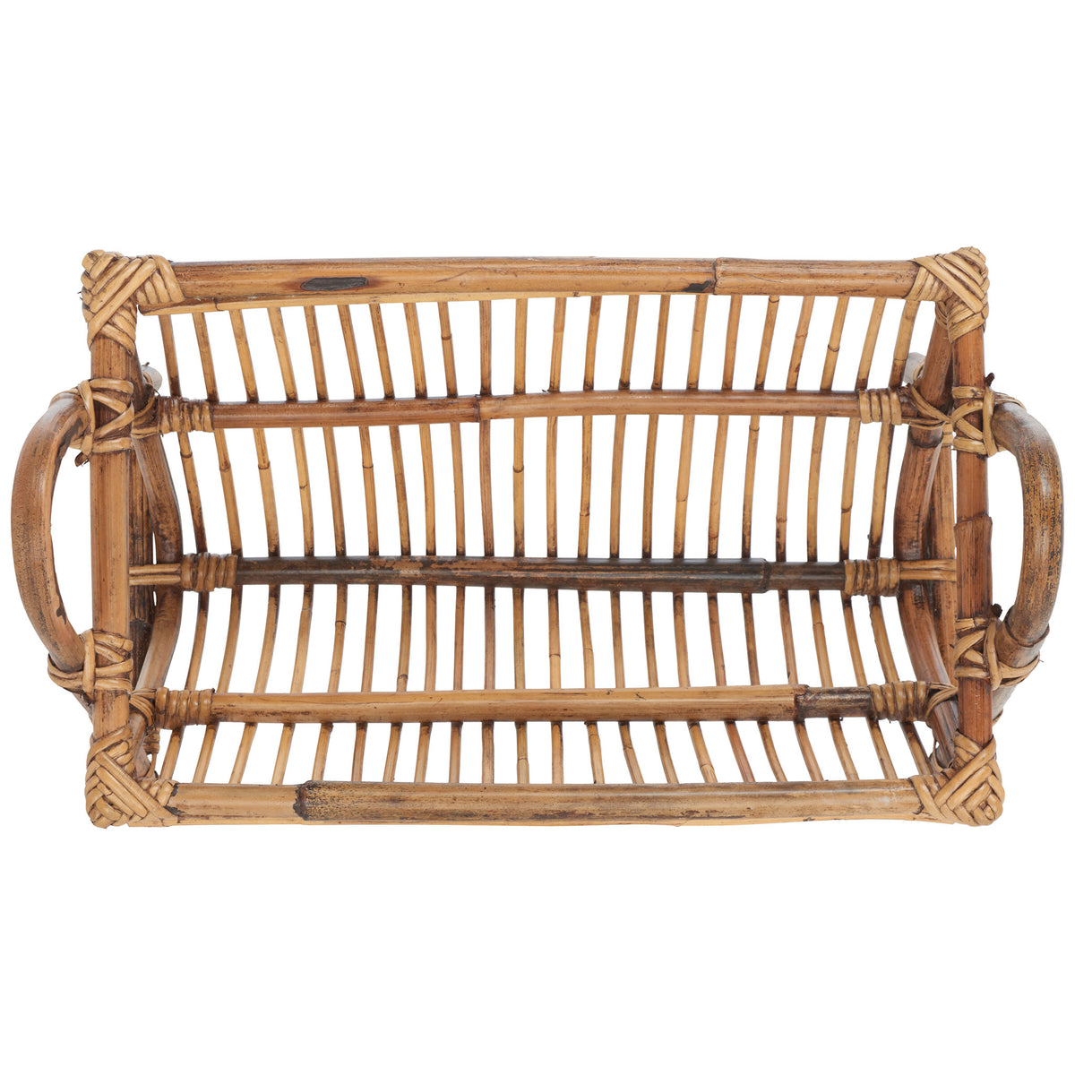 Open rattan slats and long, parallel rails keep magazines easy to reach || STG6500A || top_studio