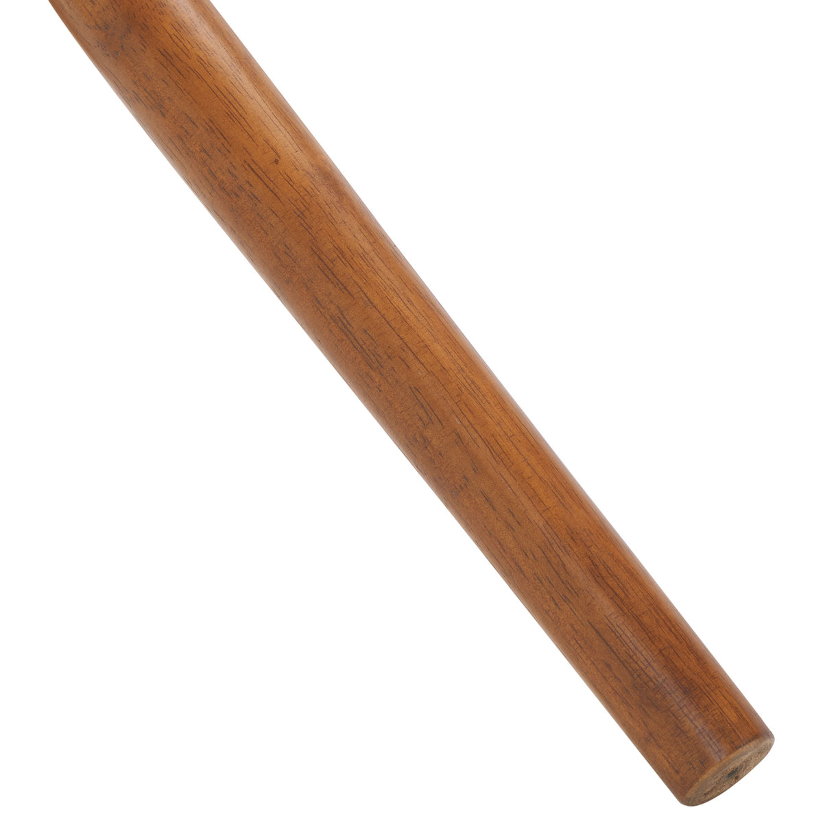 Honey-toned wood grain runs along an angled foot of the coat stand || STG8500D || leg_studio
