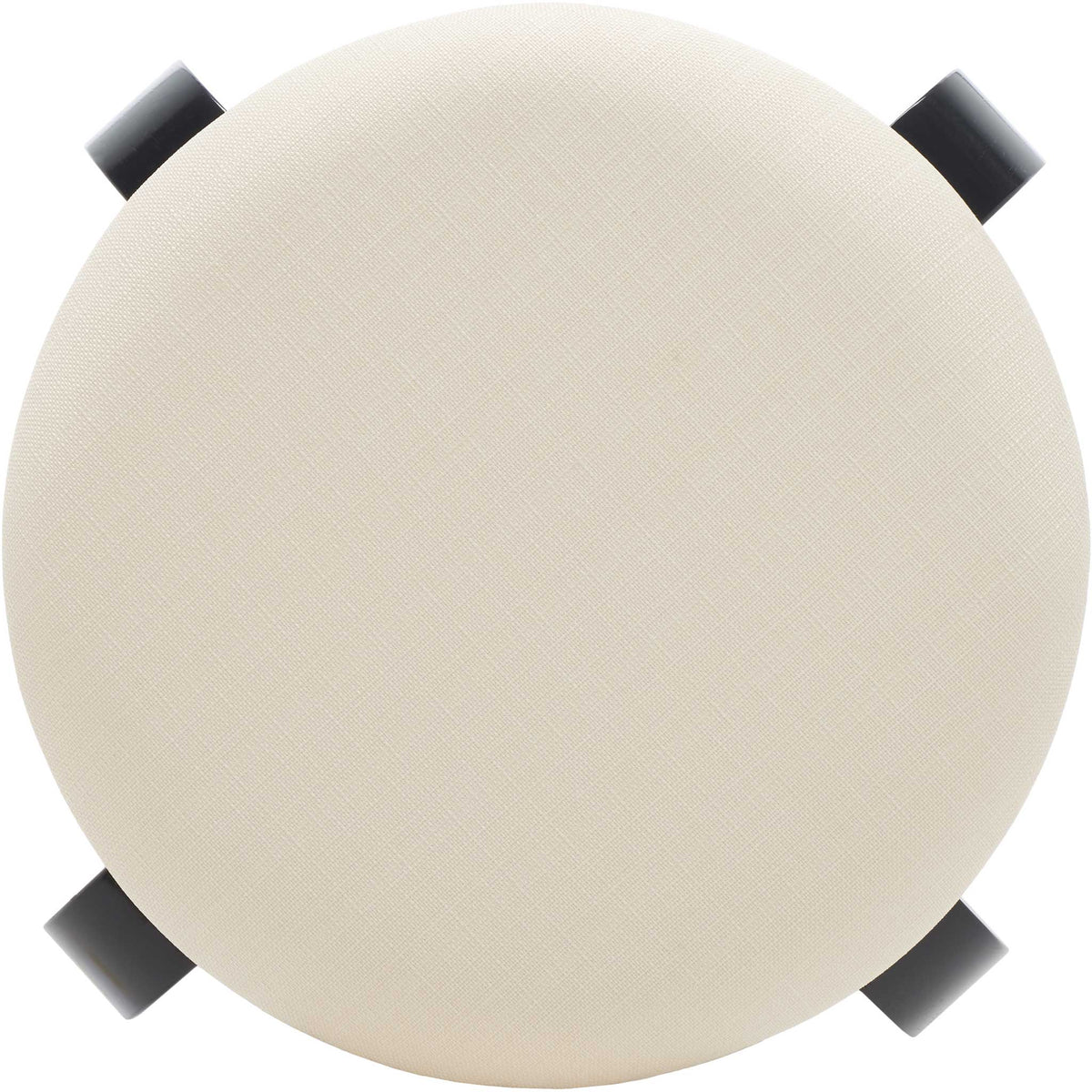 Smooth cream linen seat with subtle texture and rounded silhouette || STL1001A || top_studio