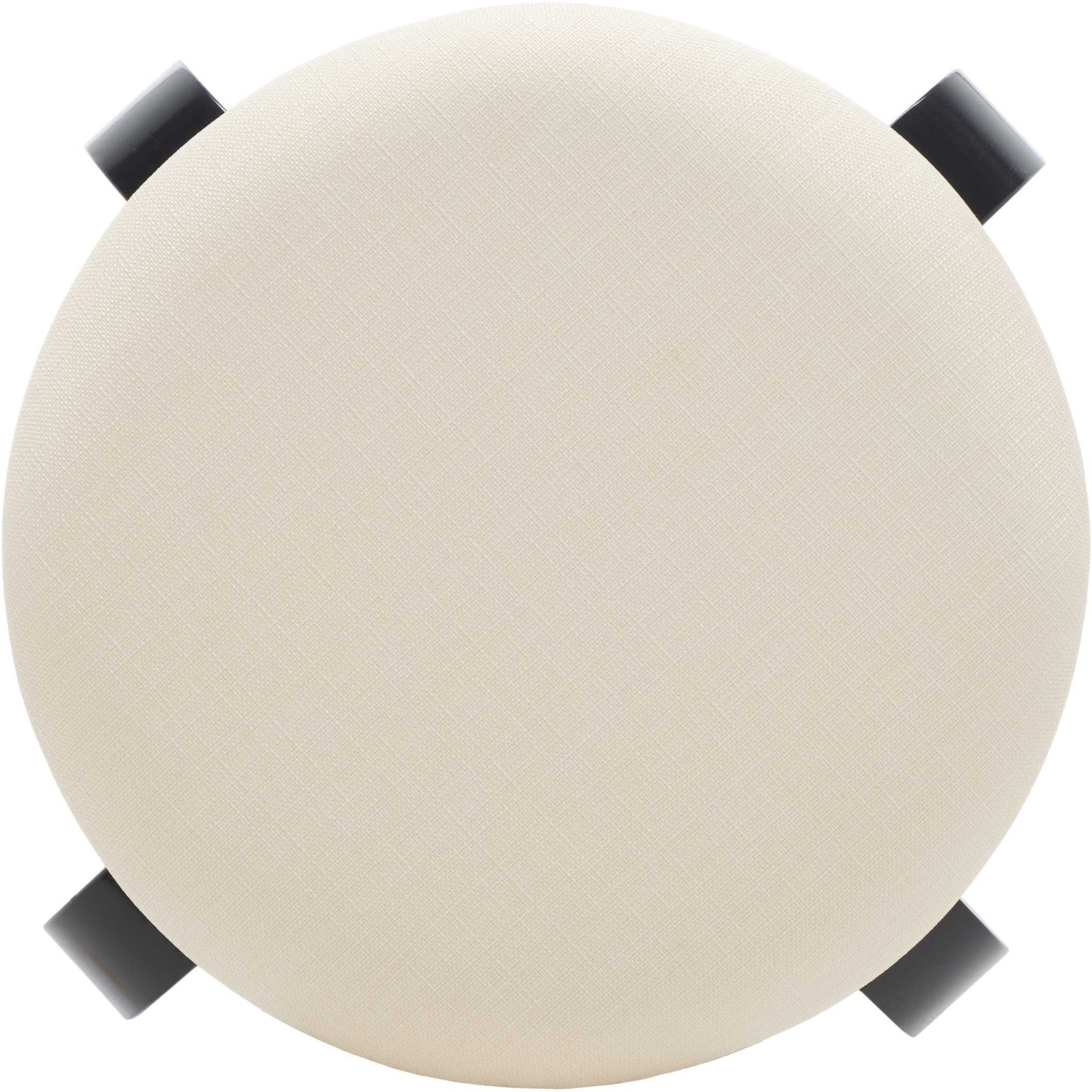 Smooth cream linen seat with subtle texture and rounded silhouette || STL1001A || top_studio
