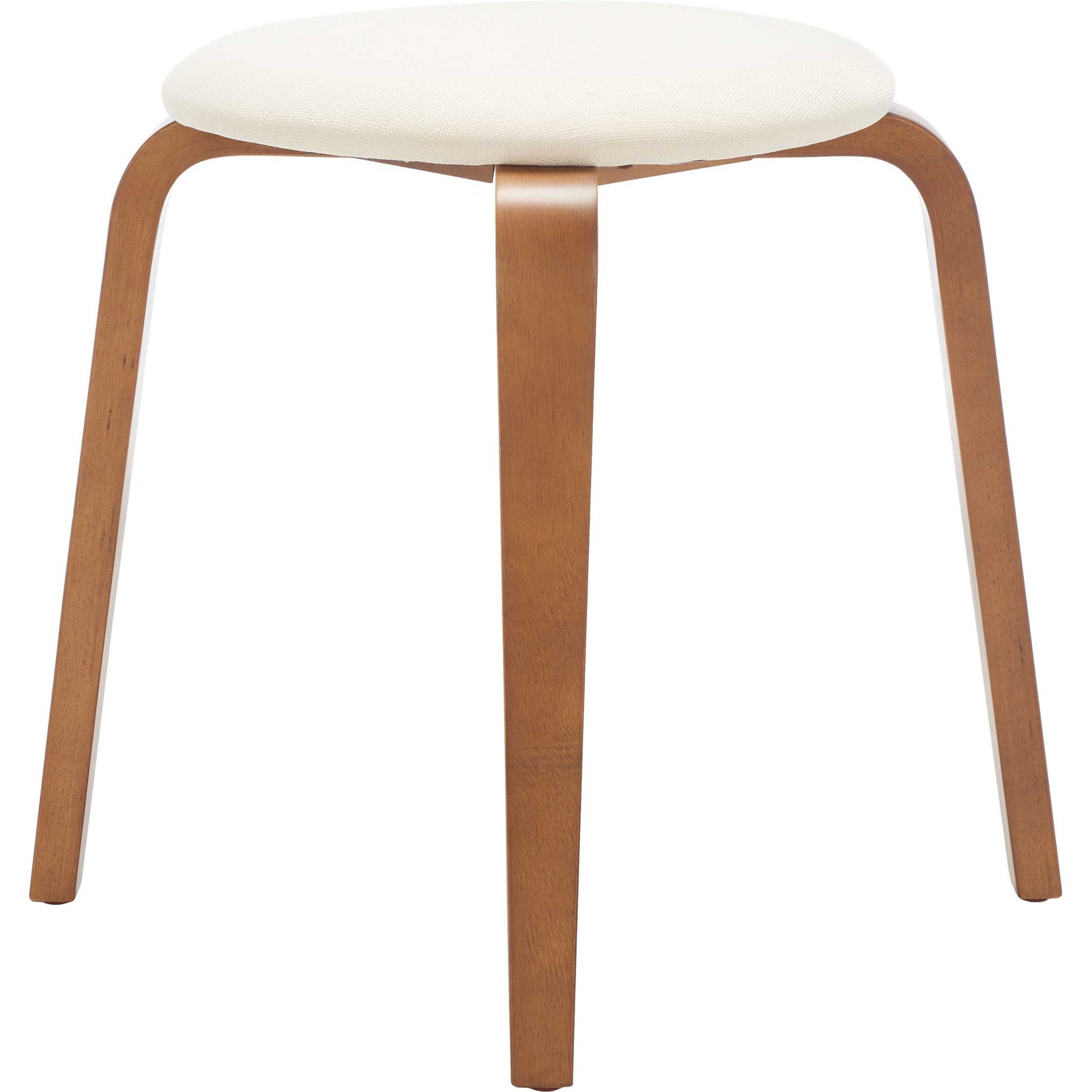Streamlined profile highlights the flowing bentwood frame beneath the soft, linen-upholstered seat || STL1001B || side_studio