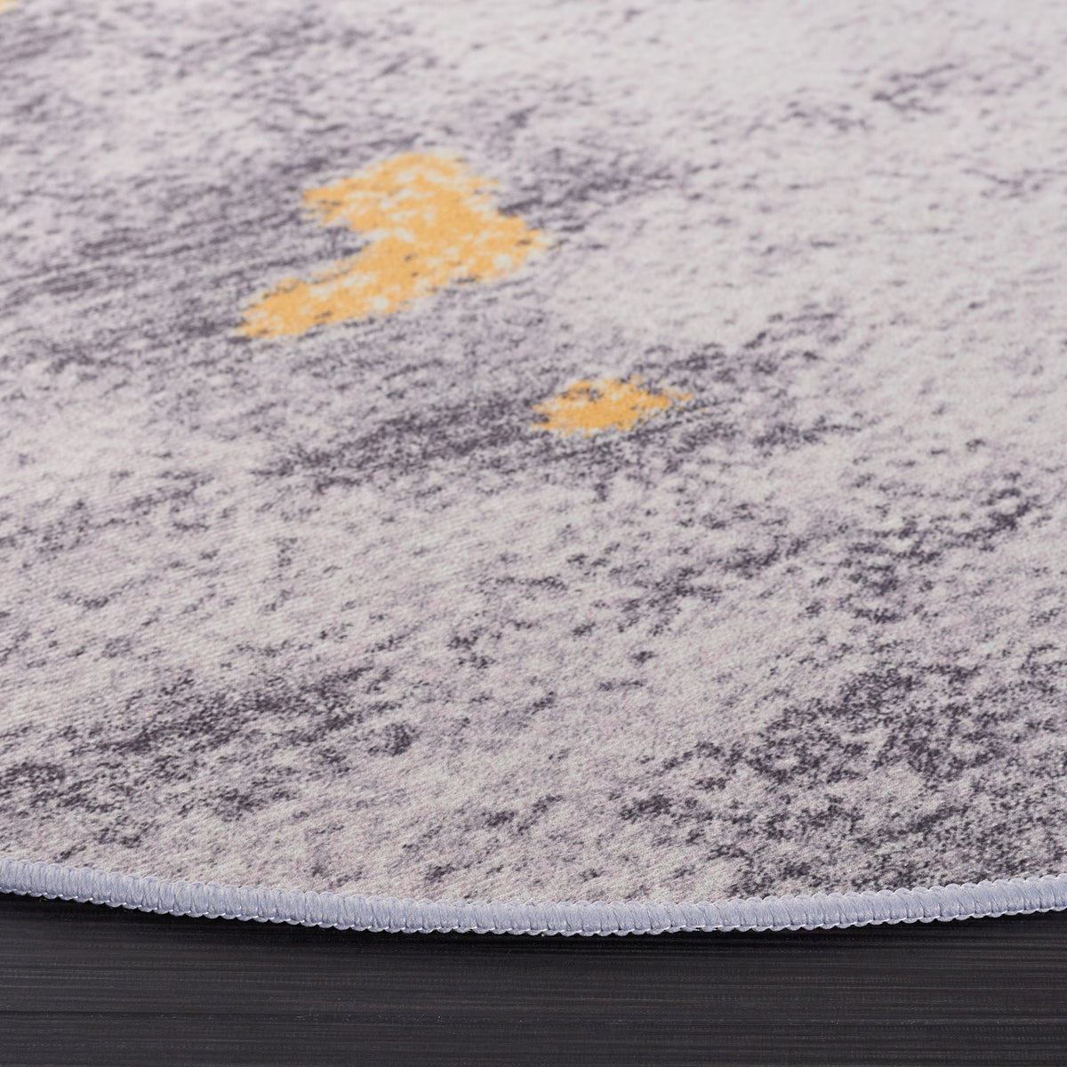 Textured gray and gold surface with neatly bound edge and low profile || TAC803F-6R || detail_studio