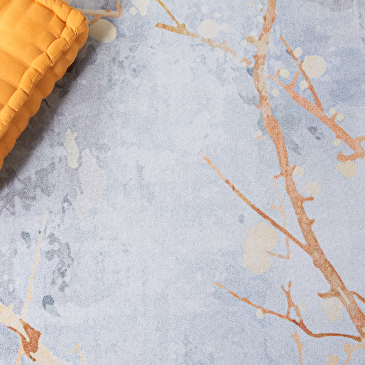 Soft watercolor pattern with warm branch accents adds visual depth || TAC811F-5 || detail_room