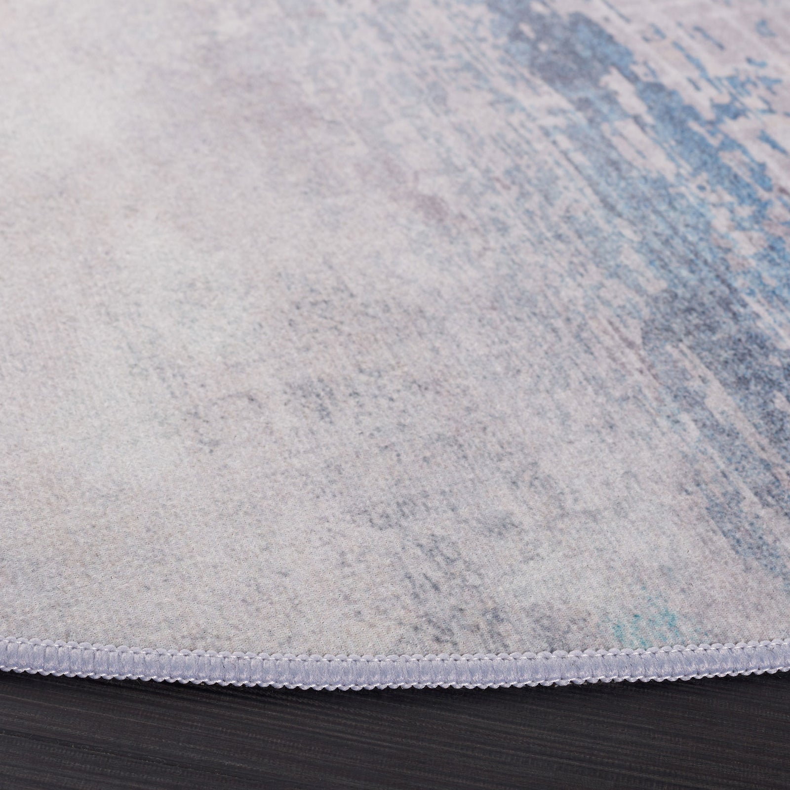 Stitched edge and soft texture in gray and blue hues || TAC833F-6R || detail_studio
