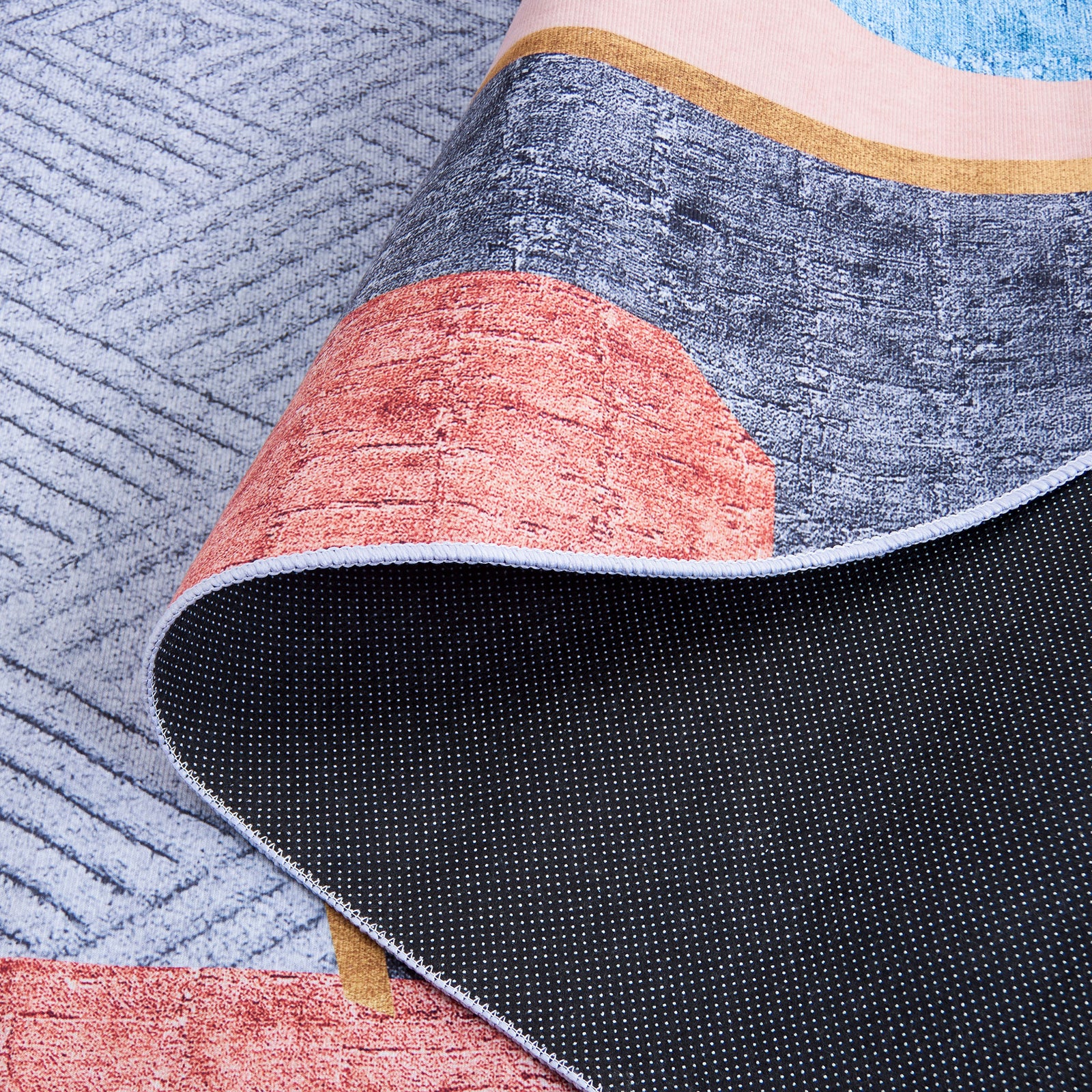 Non-slip dotted backing and flexible, lightweight construction for easy placement and cleaning || TAC834B-5OV || backing_studio