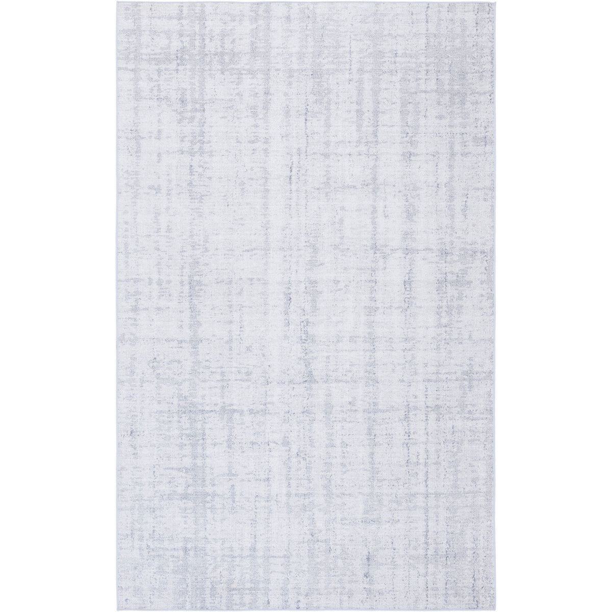 Light gray abstract rug with subtle tonal pattern; machine washable and slip-resistant. || TAC857F-5 || top_studio