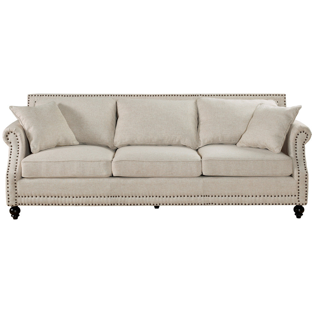 Canton Linen Sofa Beige