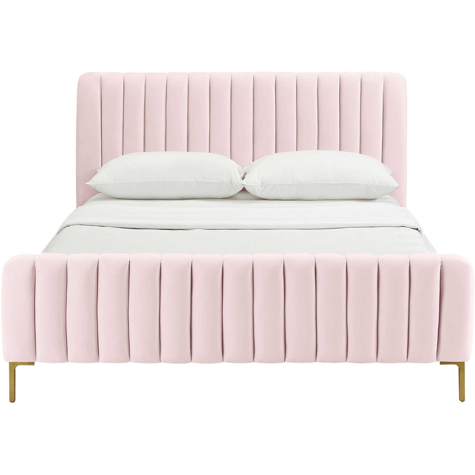 Angelina Velvet Bed Blush