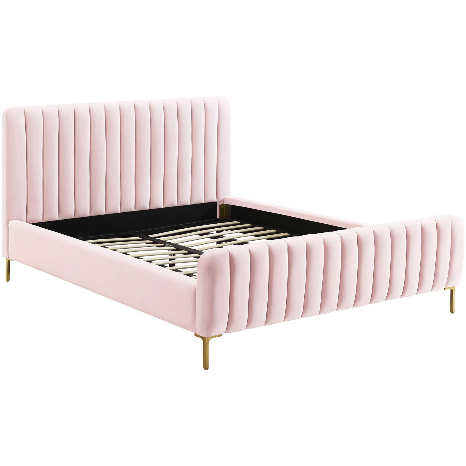 Angelina Velvet Bed Blush