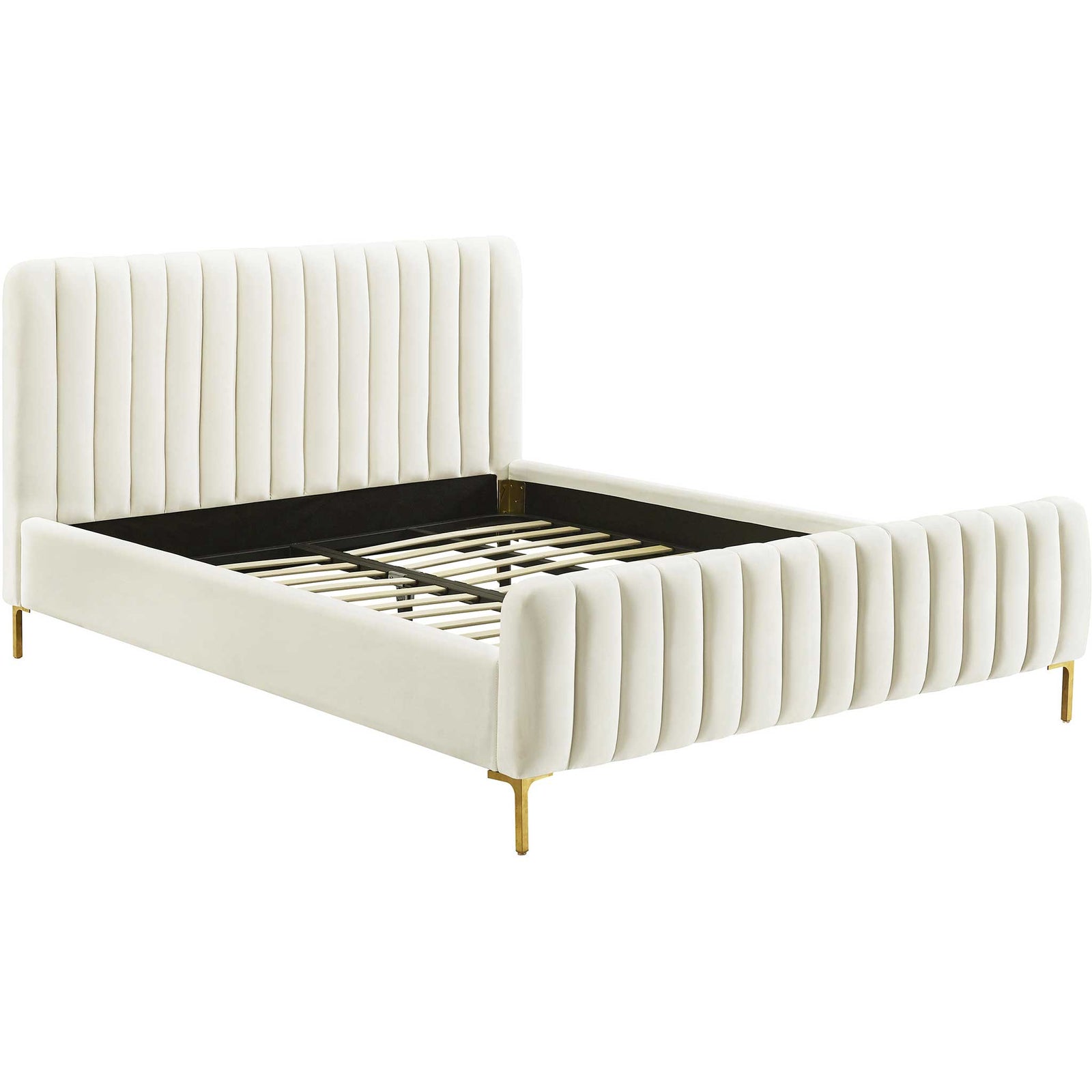 Angelina Velvet Bed Cream