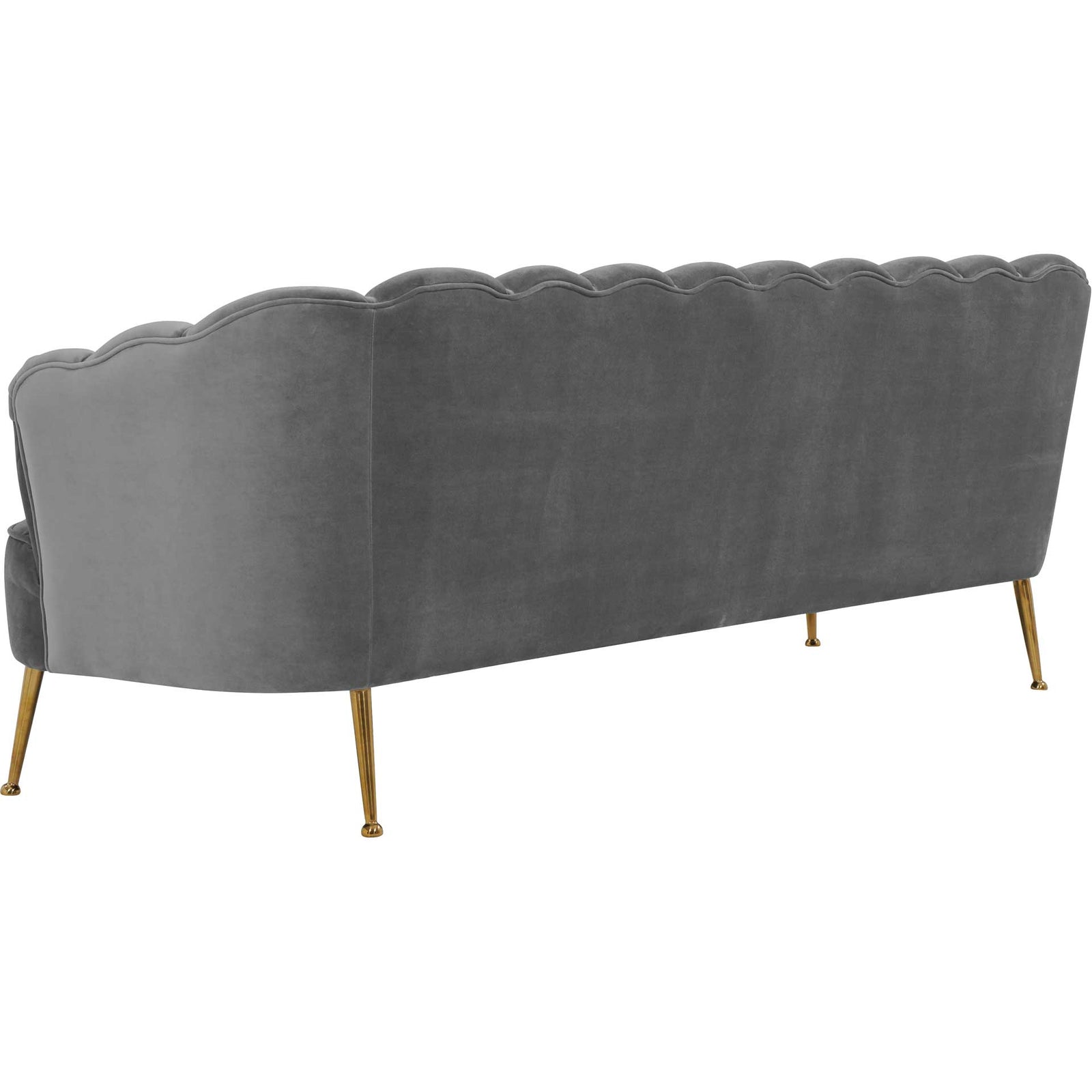 Dalton Velvet Sofa Gray