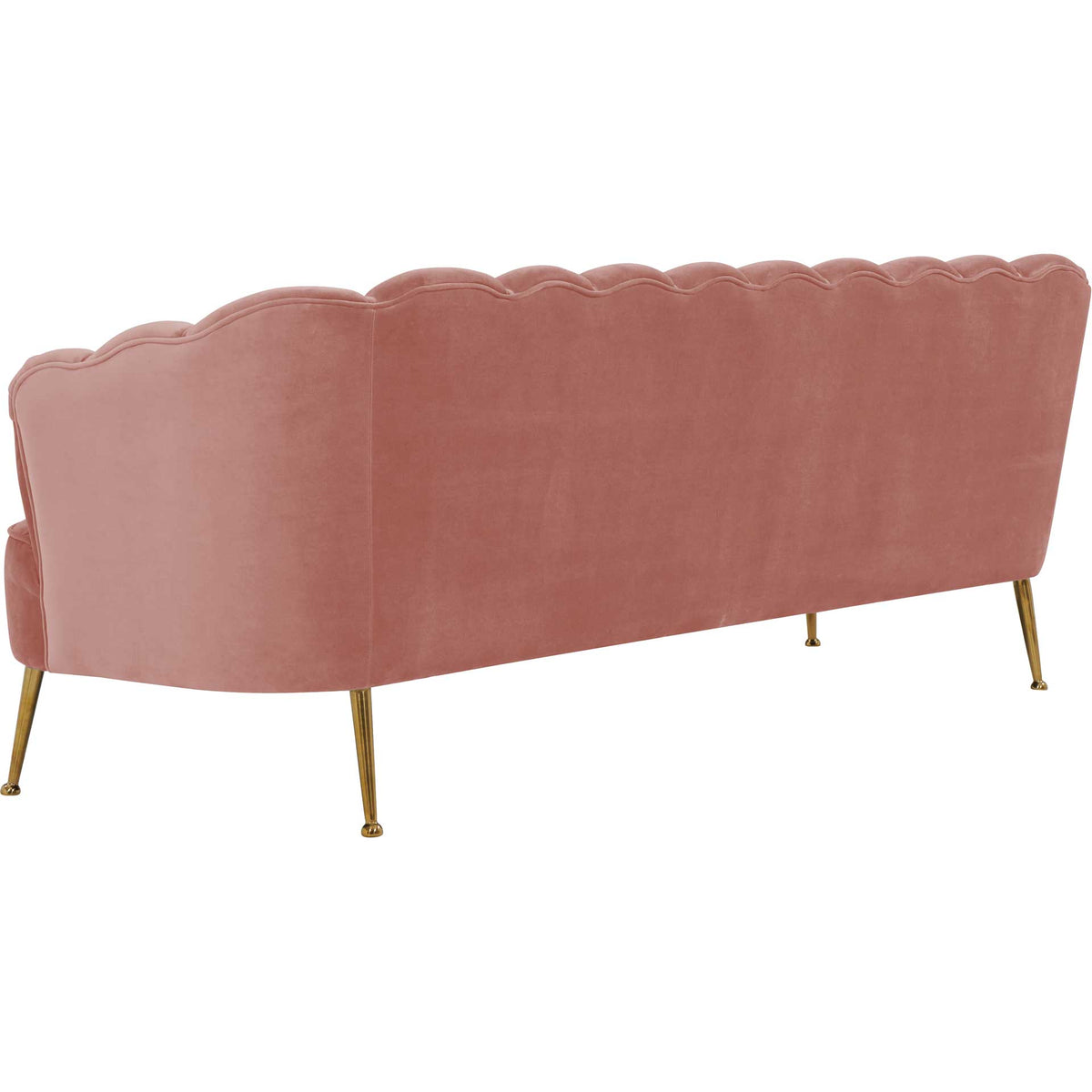 Dalton Velvet Sofa Blush