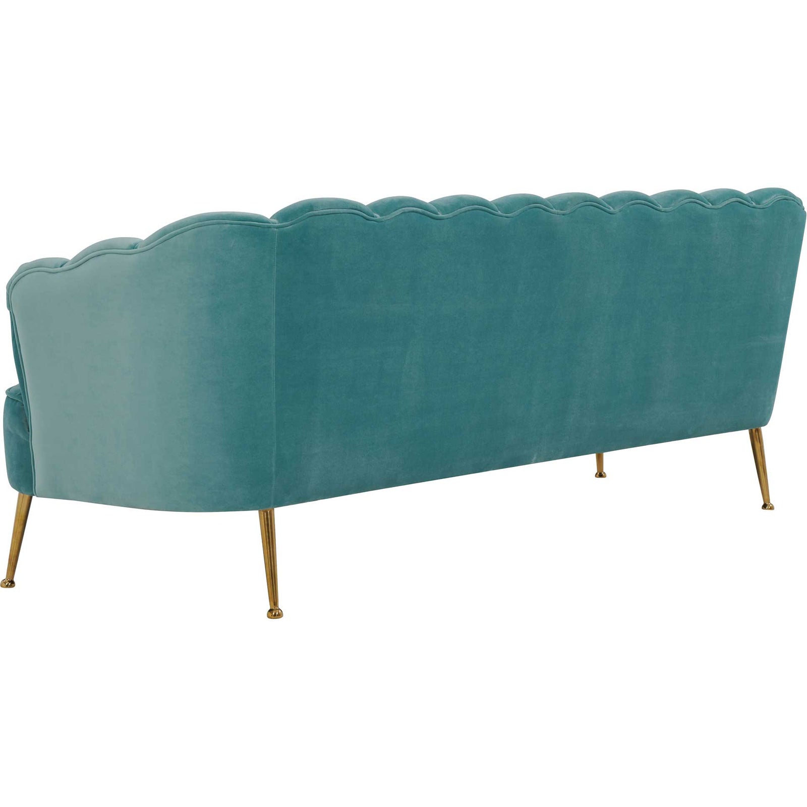 Dalton Velvet Sofa Sea Blue