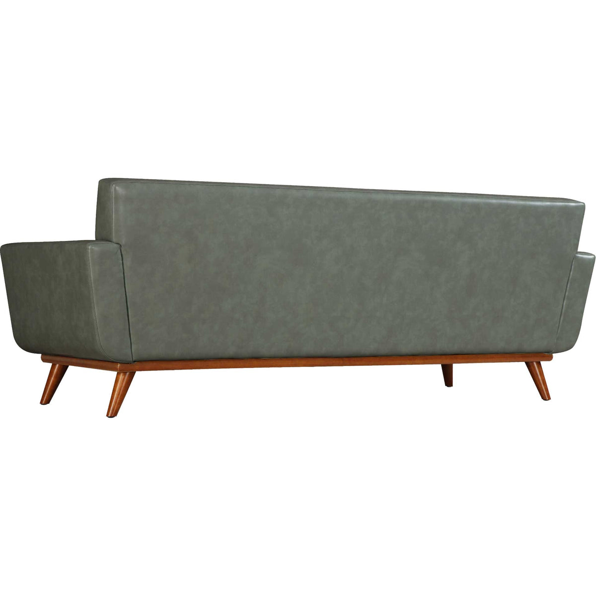 Lynette Leather Sofa Smoke Gray