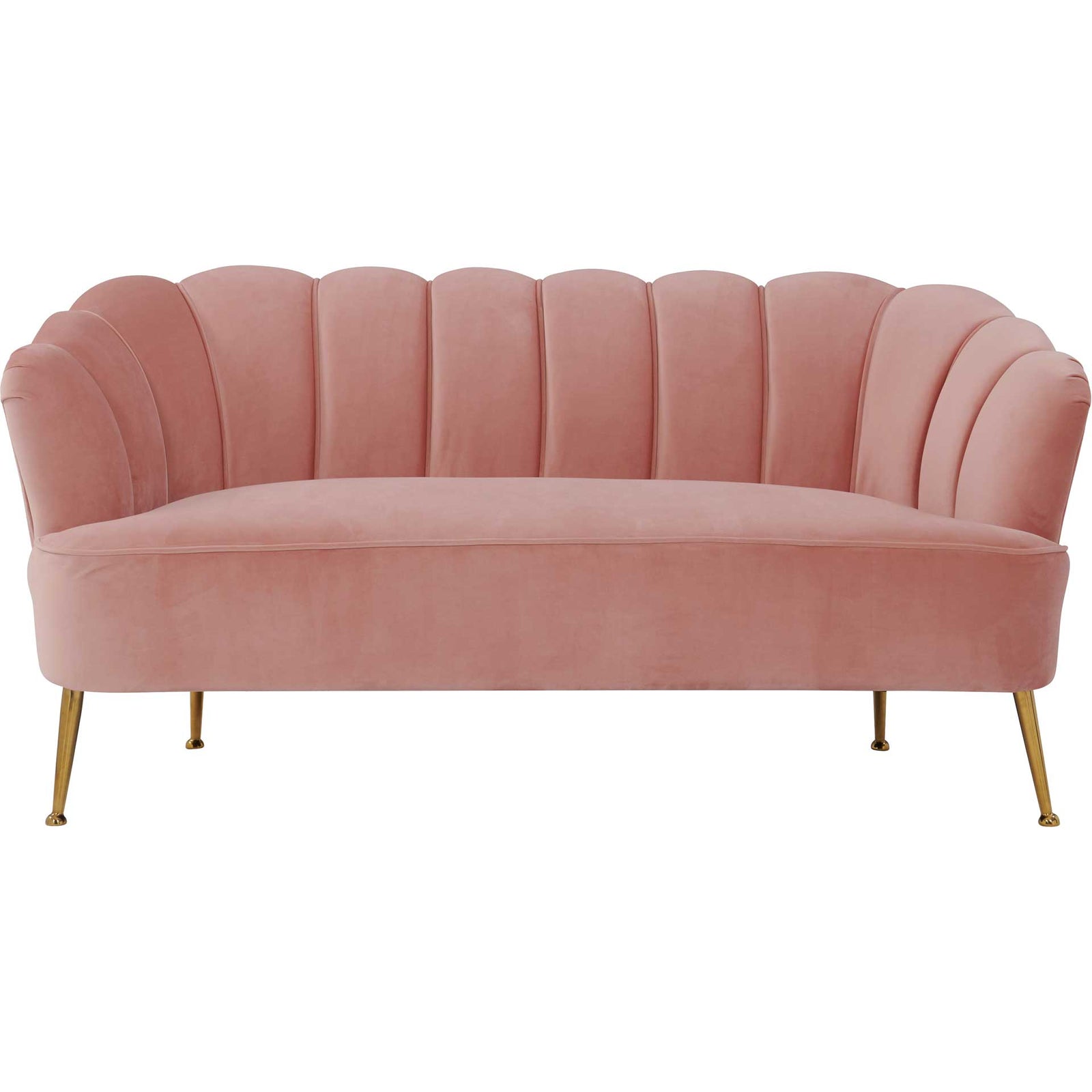 Dalton Velvet Loveseat Blush