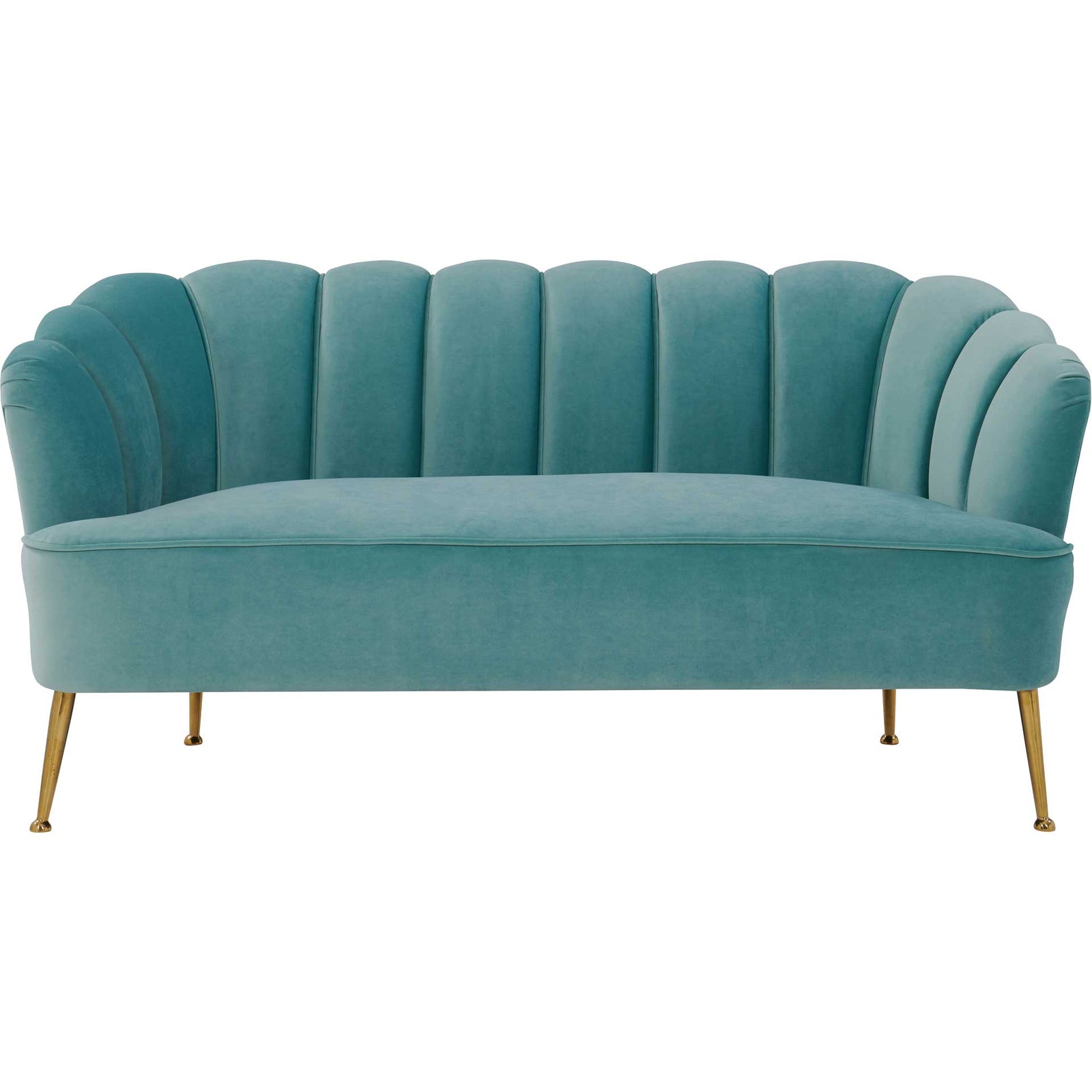 Dalton Velvet Loveseat Sea Blue