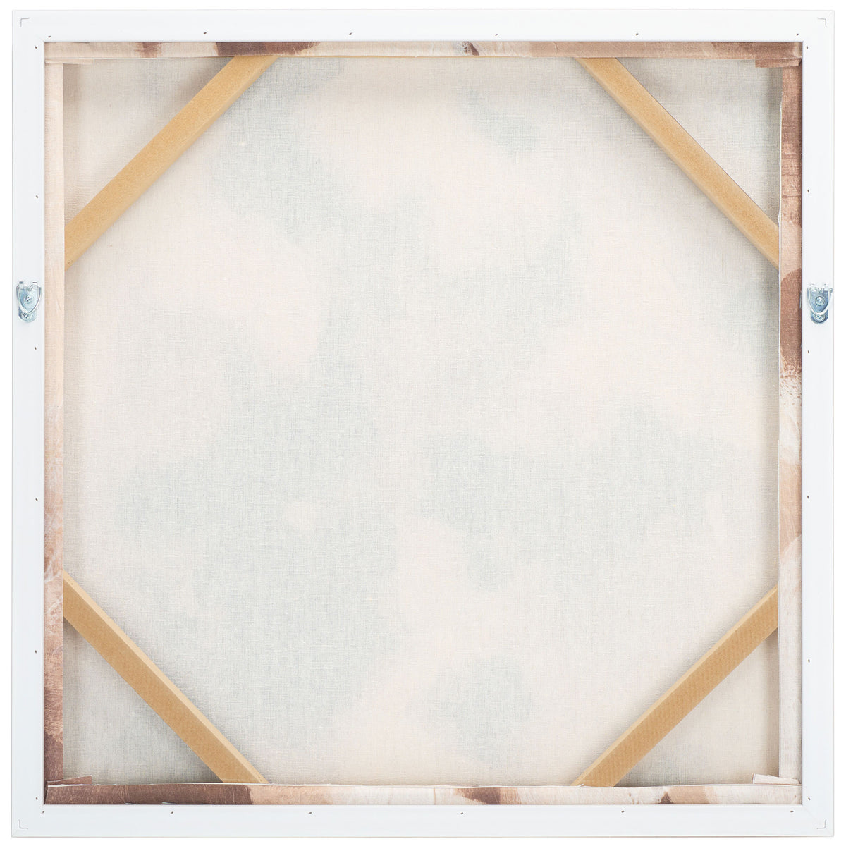 Corner-braced canvas backing includes two metal hooks for easy wall mounting. || WLA3018A || back_studio