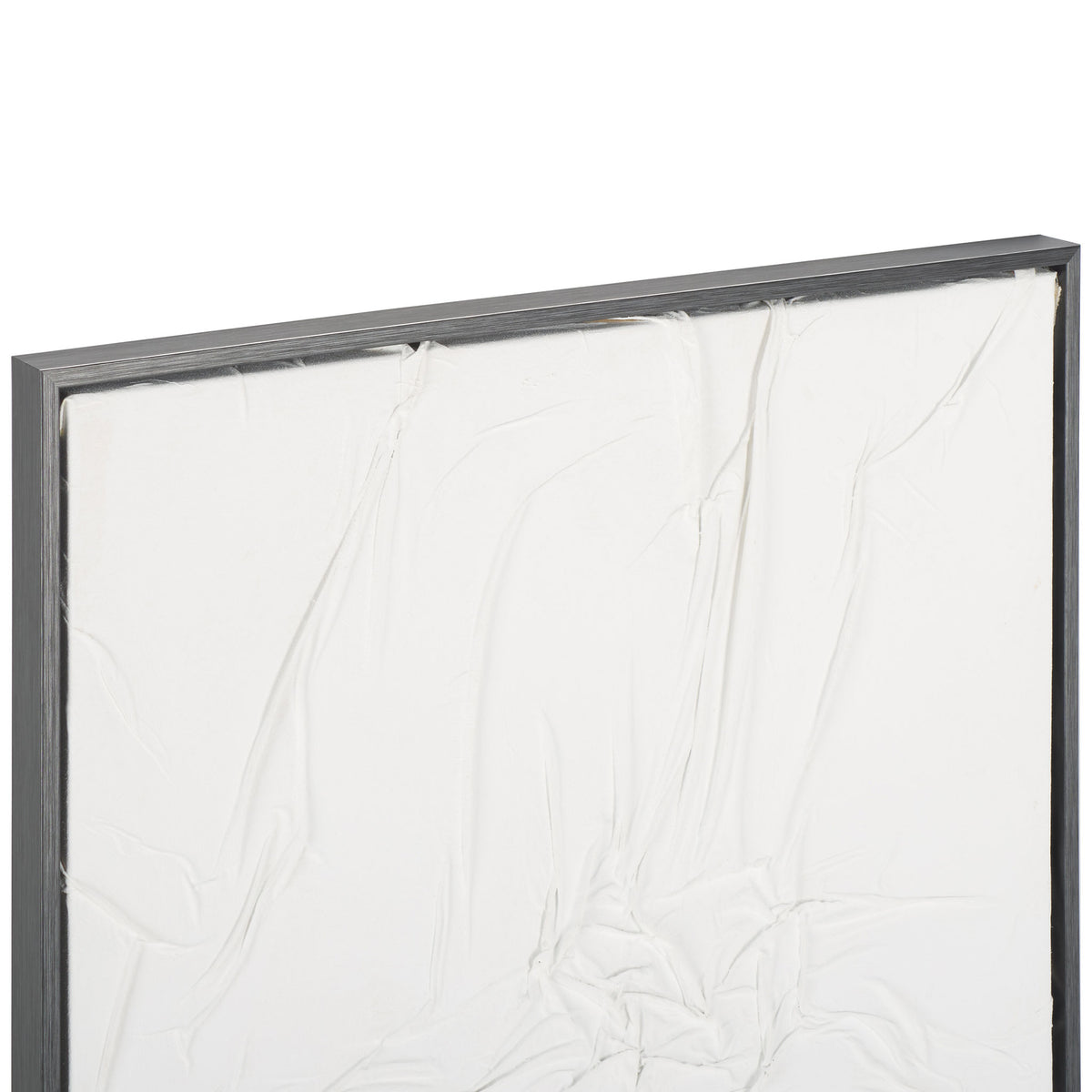 Fine ridges and layered folds add sculptural depth to the white canvas || WLA3026A || detail_studio