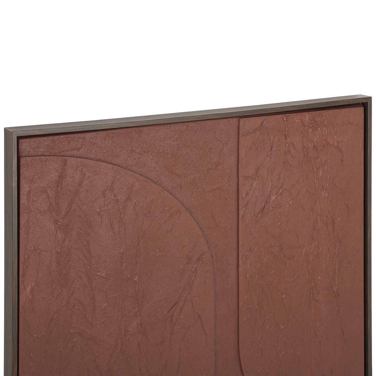 Raised curves and rich maroon texture add depth to the slim-framed canvas || WLA3033A || detail_studio
