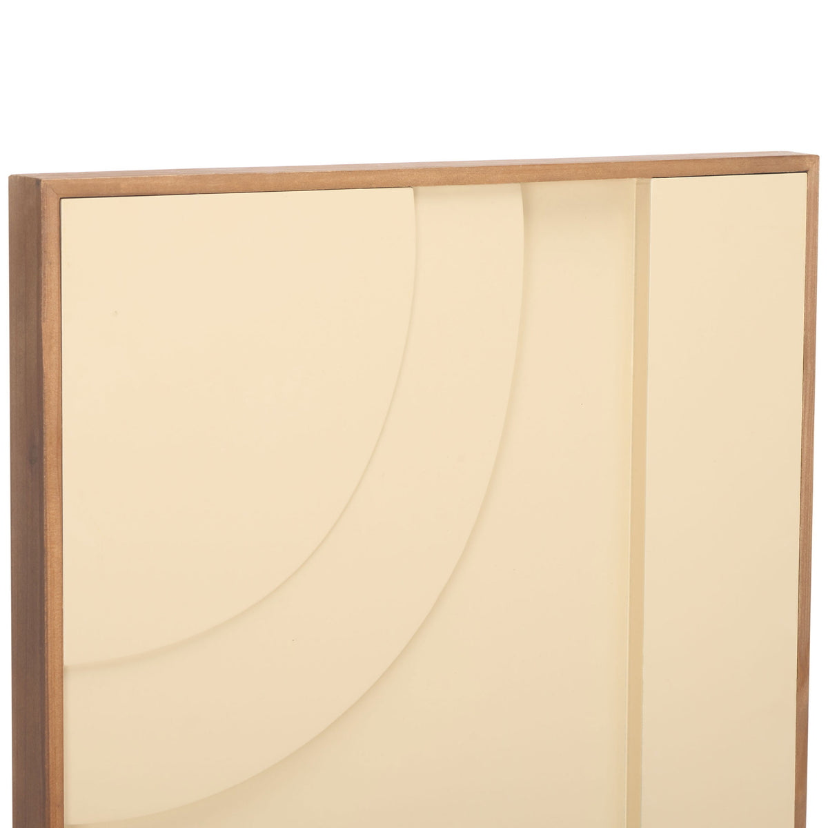 Soft cream arcs overlap clean geometric lines for a subtle dimensional effect || WLA9001A-SET2 || detail_studio