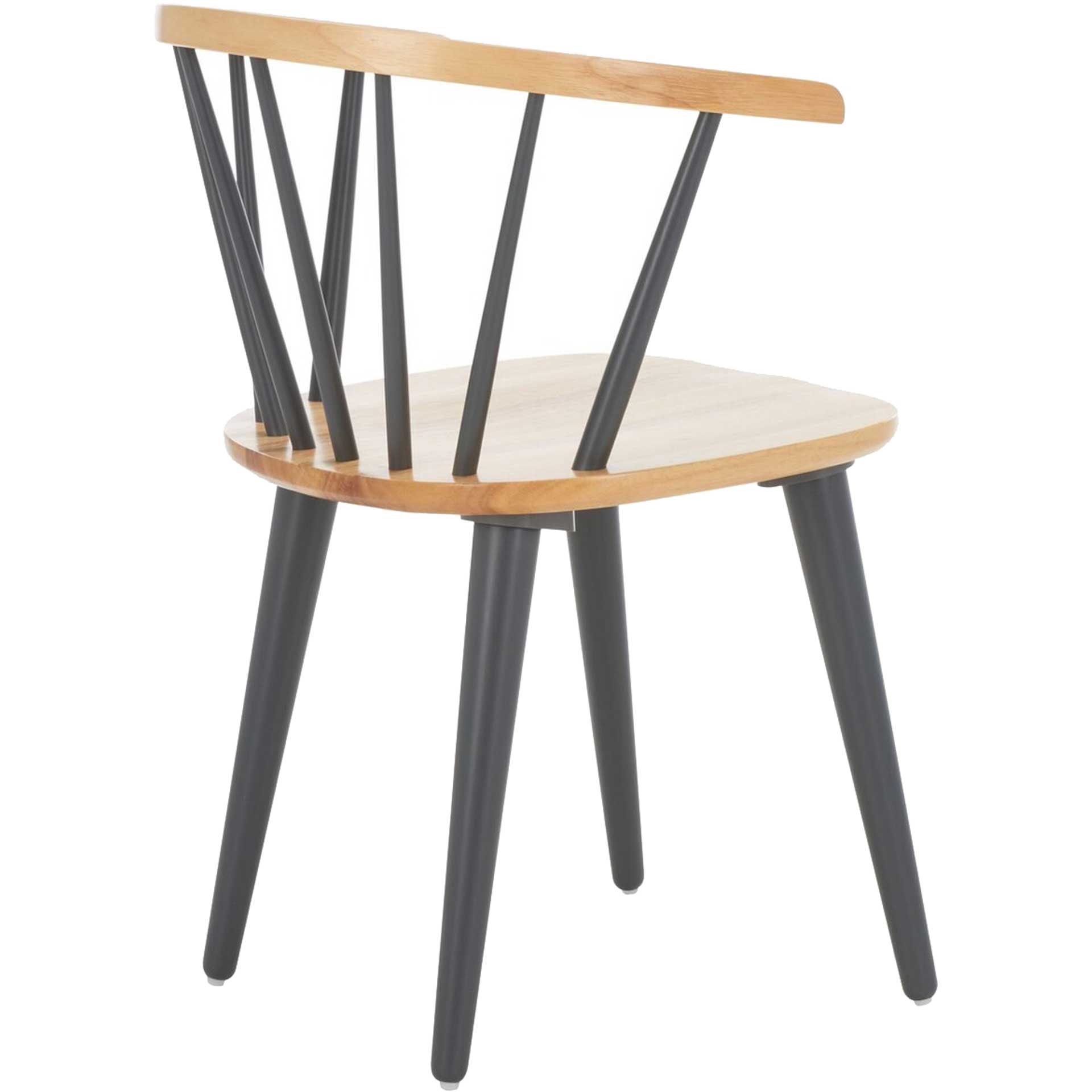 Blair Curved Spindle Side Chair Natural/Gray (Set of 2)