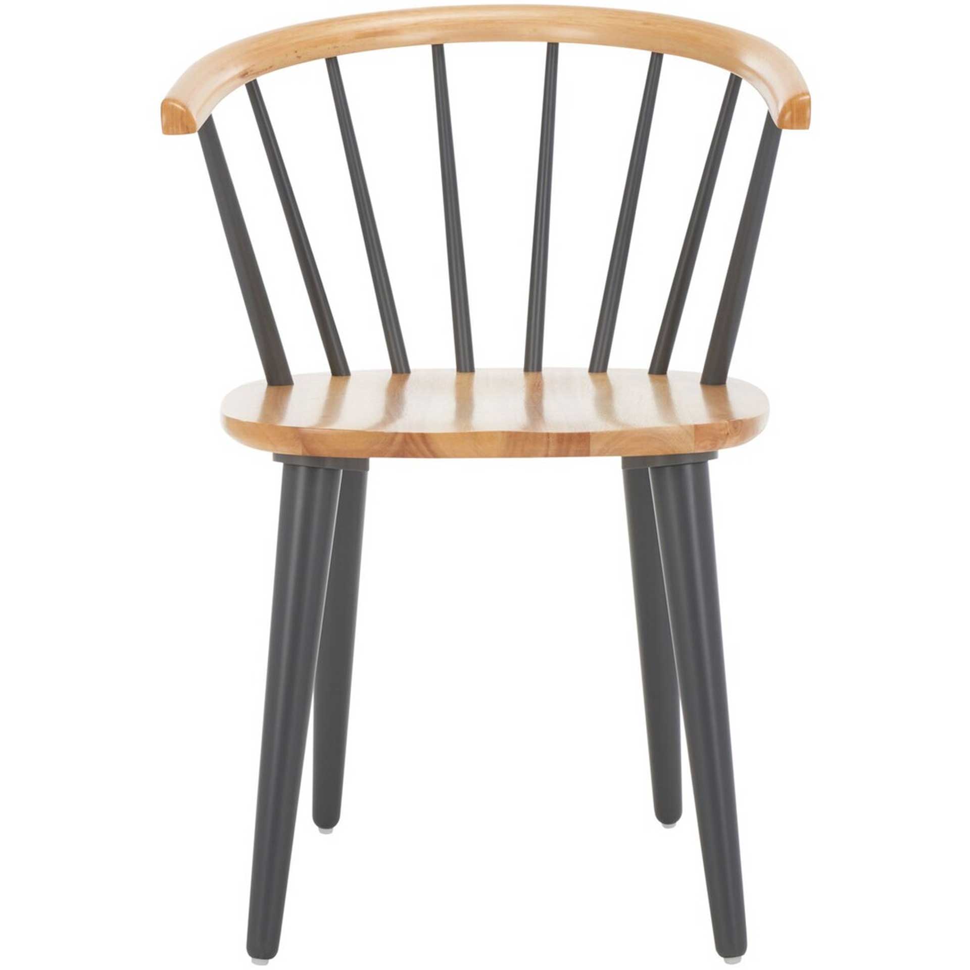 Blair Curved Spindle Side Chair Natural/Gray (Set of 2)