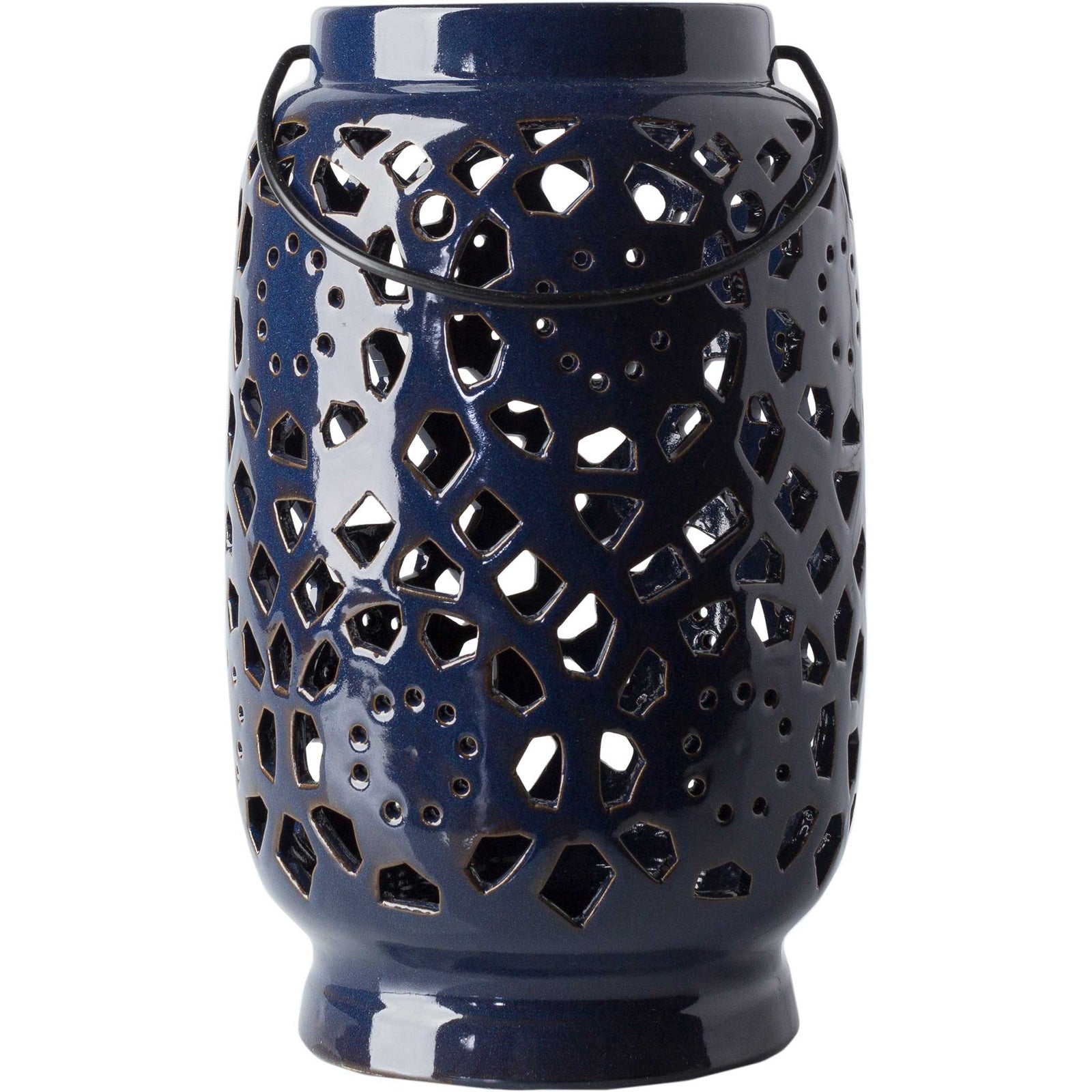 Avery Ceramic Lantern Navy