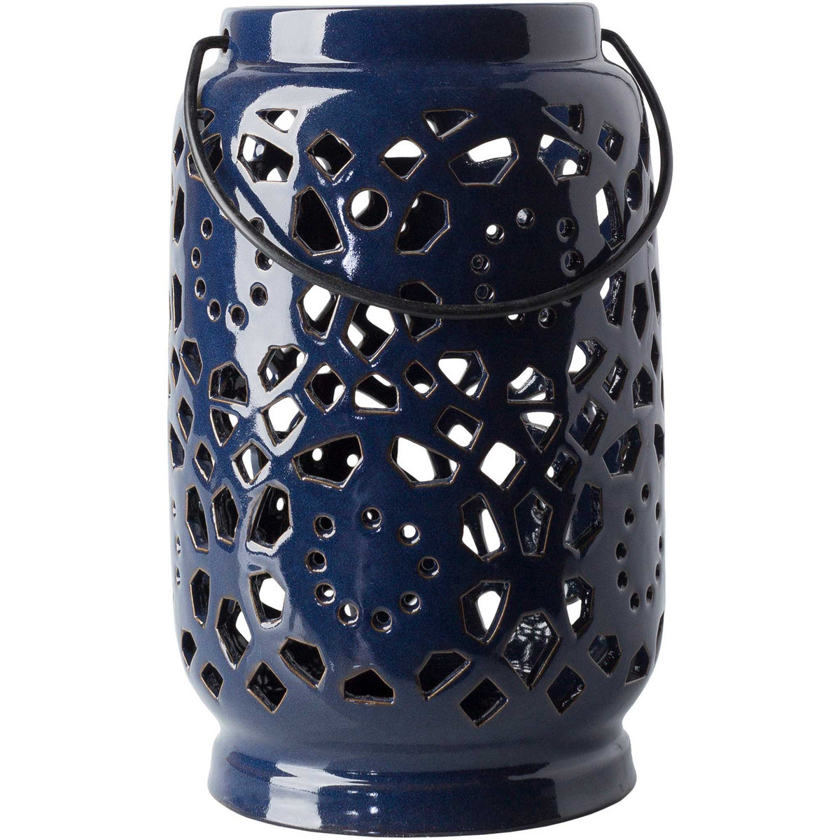 Avery Ceramic Lantern Navy