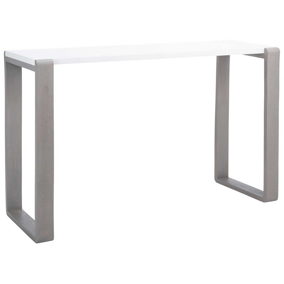 Balin Lacquer Console Table White/Gray