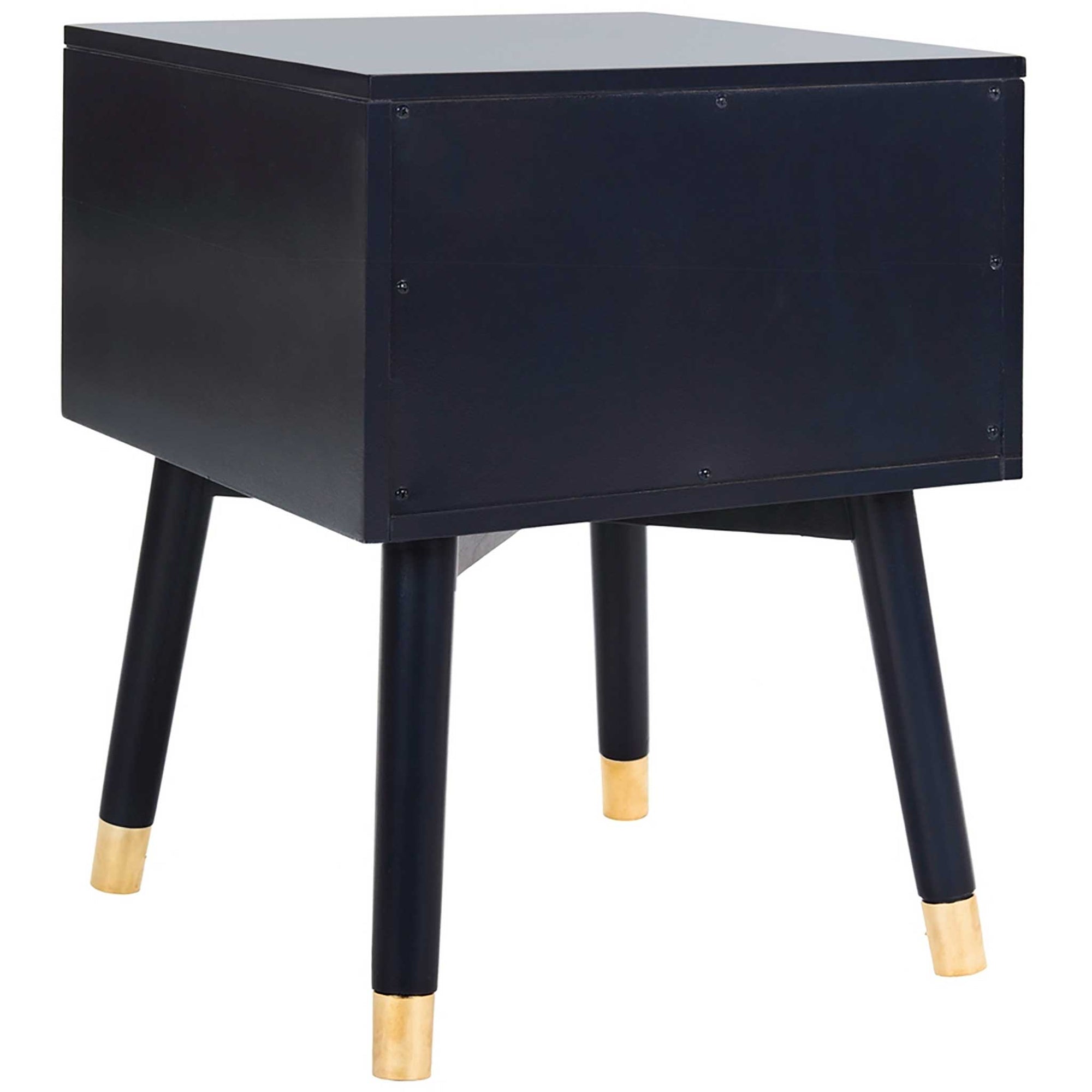 Lydia Gold Cap Nightstand Navy