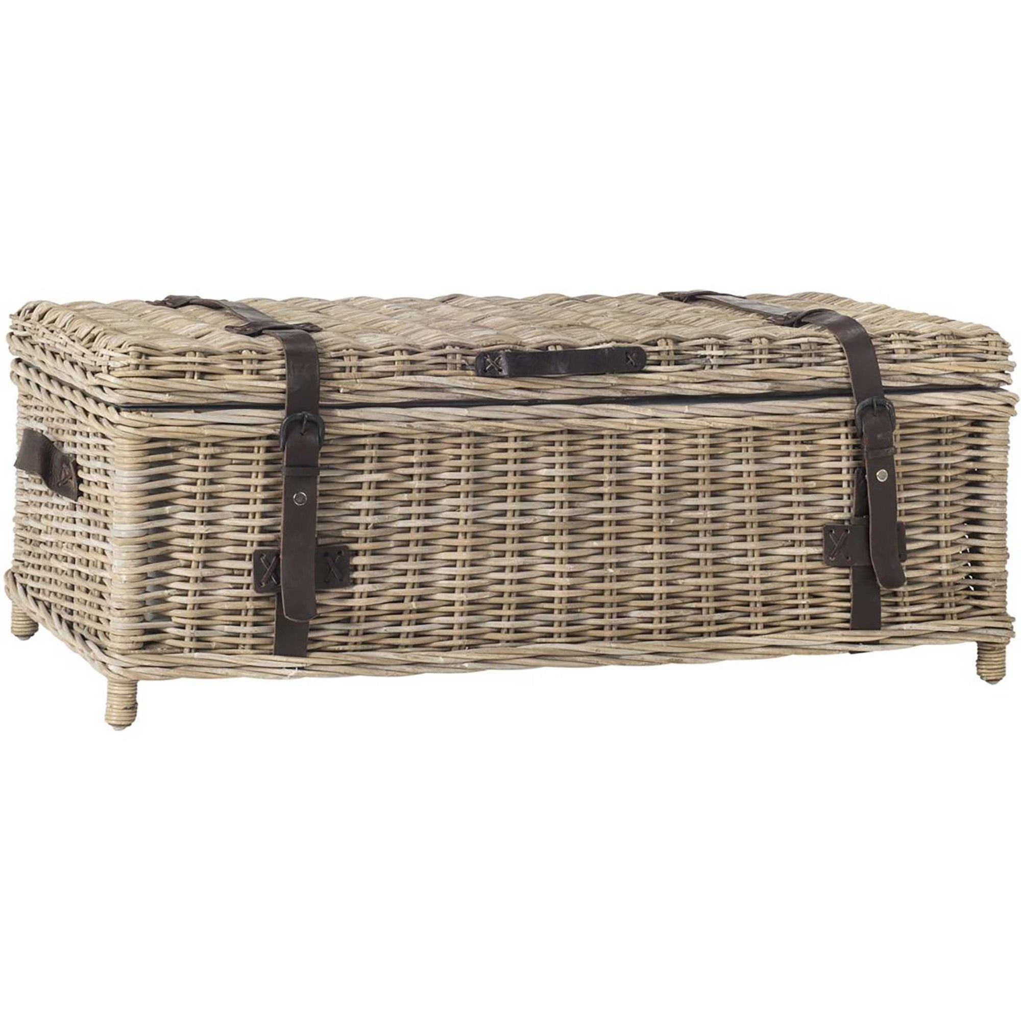 Naldo Rattan Coffee Table Trunk Gray