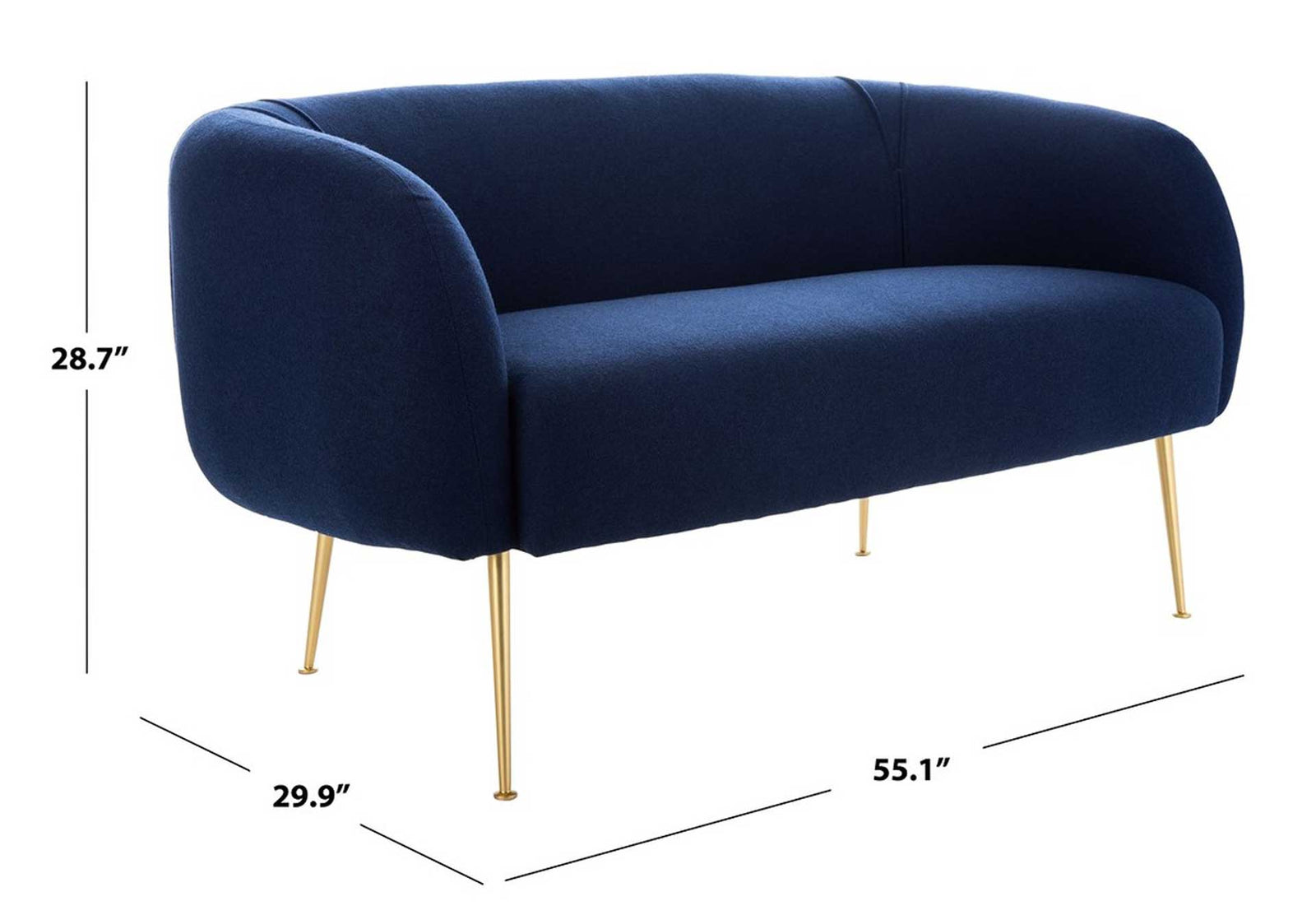 Alejandra Loveseat Navy
