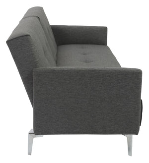 Laffaux Sofa Bed With Armrest Dark Gray