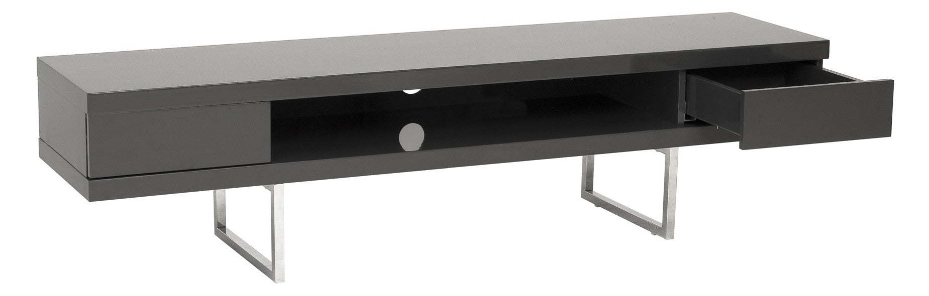 Mirabell Media Stand Gray Lacquer