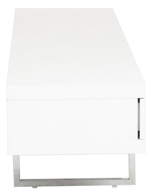 Mirabell Media Stand White Lacquer