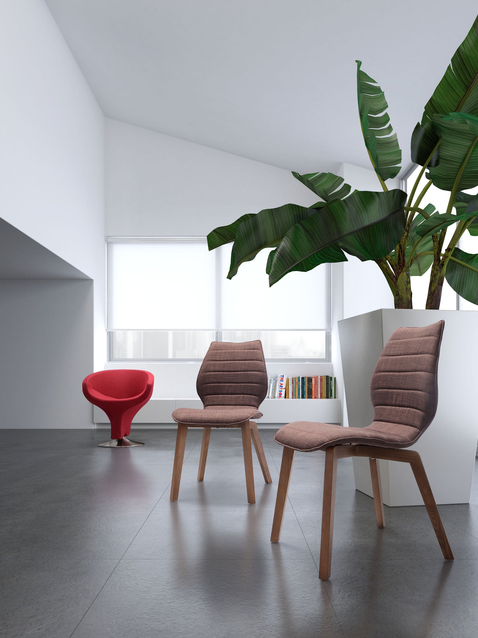 Ashford Chair Tobacco Fabric (Set of 2)