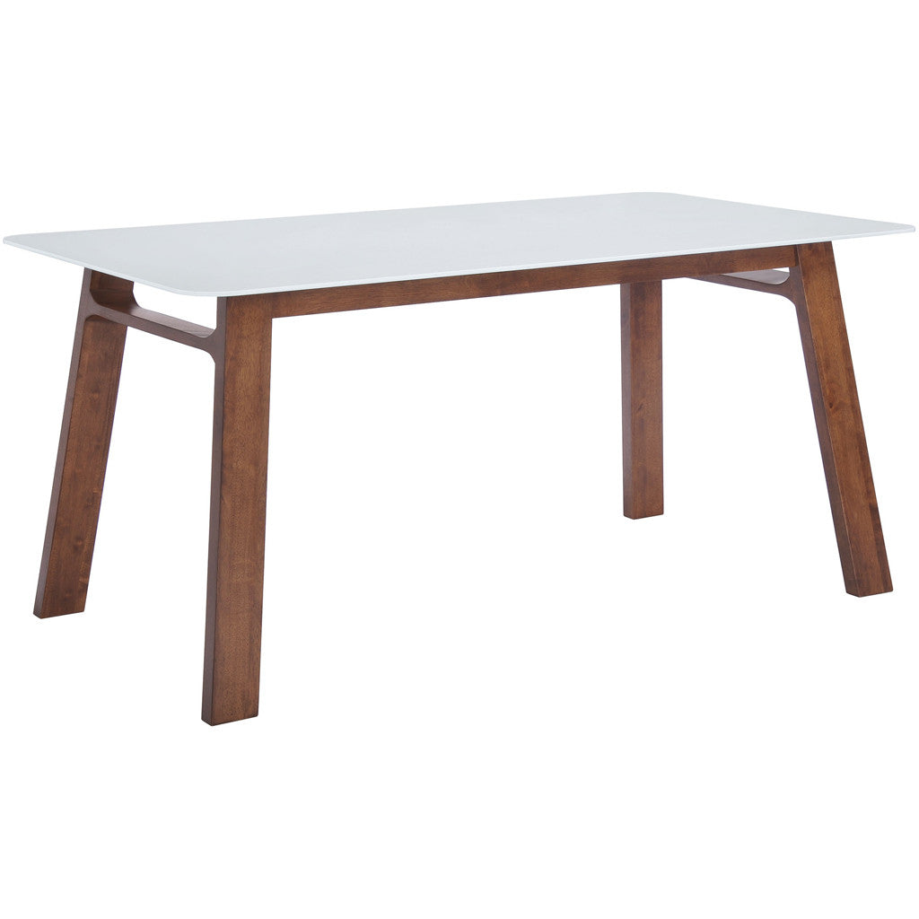 Cocoa Dining Table Walnut &amp; White