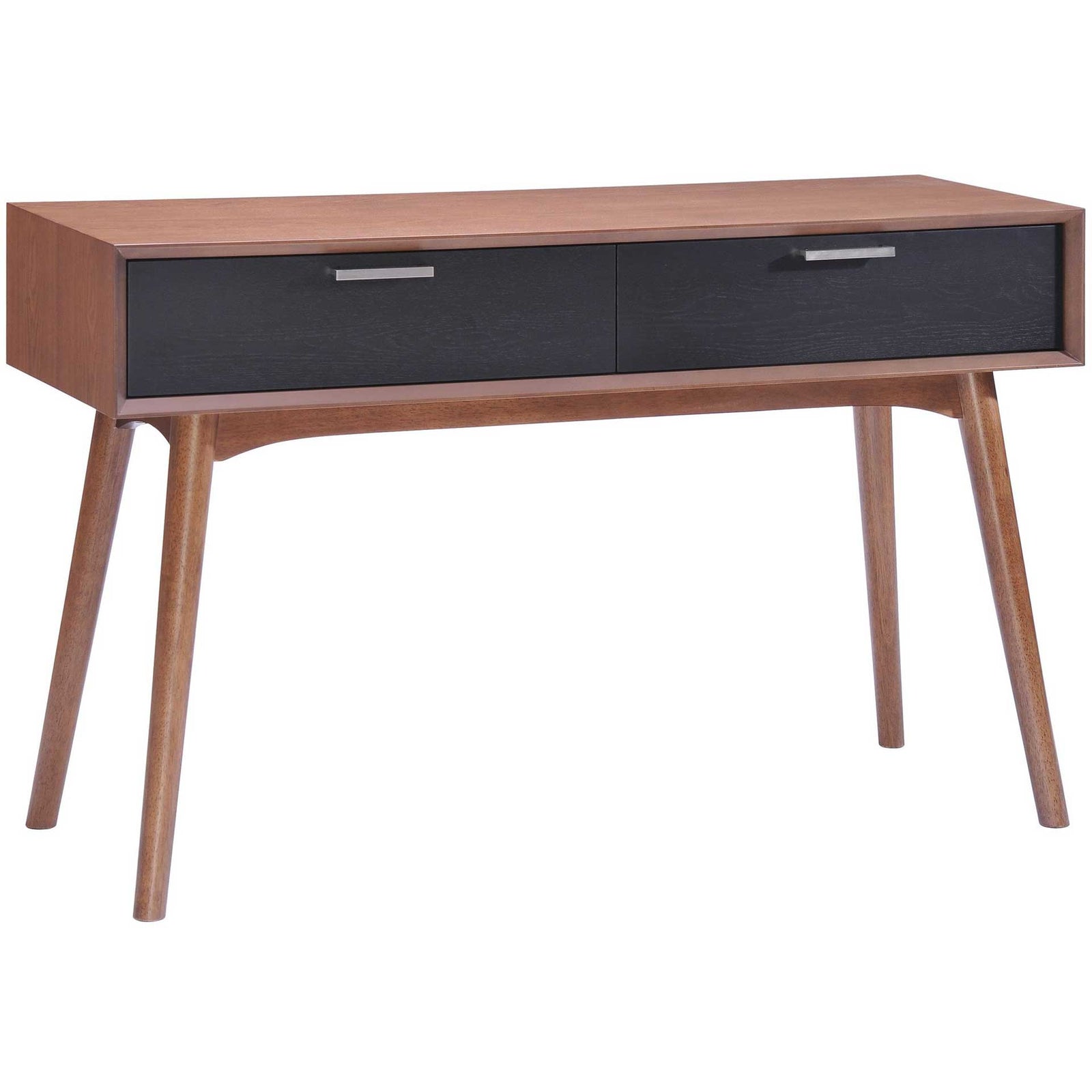 Liberty Bay Console Table Walnut & Black