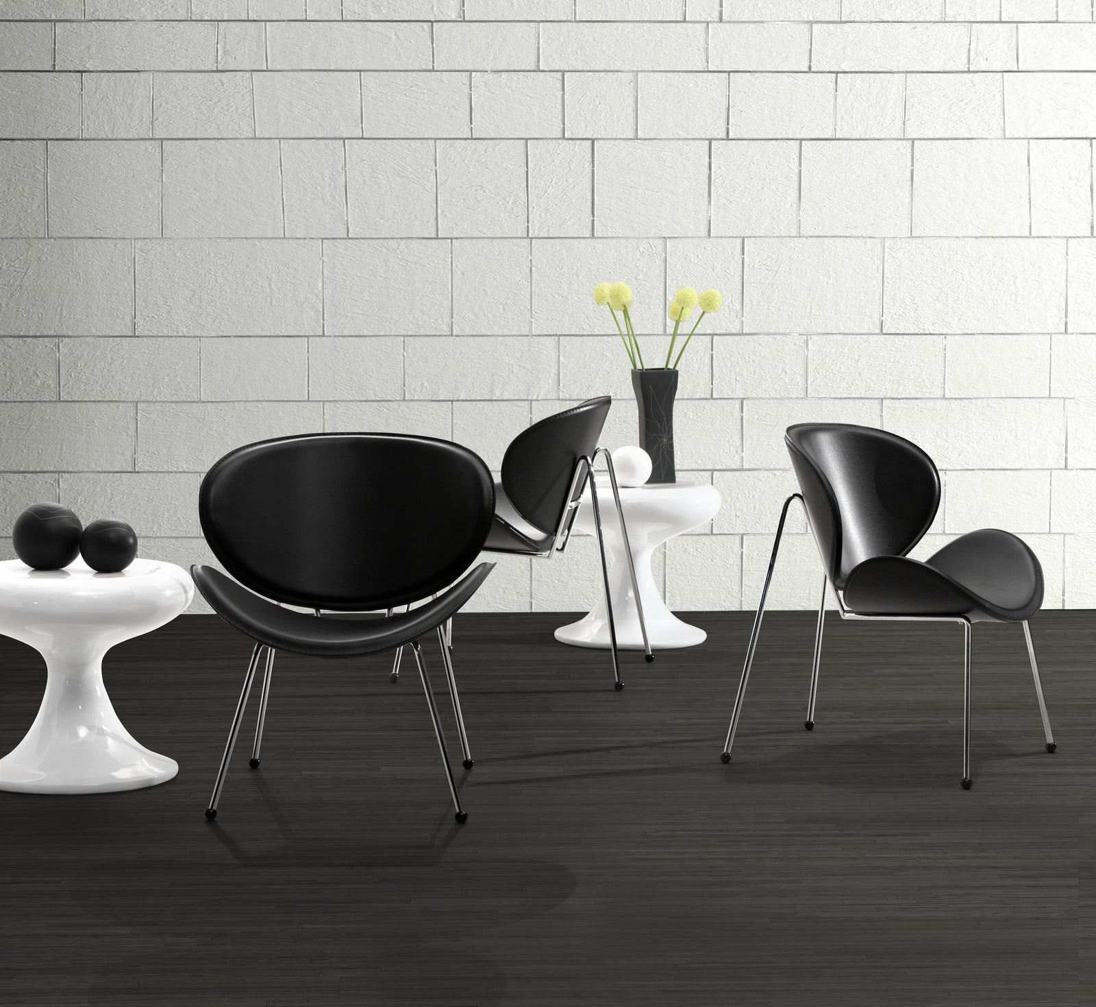 Middlefield Lounge Chair Black (Set of 2)