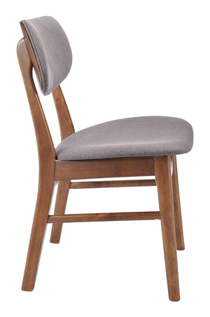Midland Chair Flint Gray (Set of 2)
