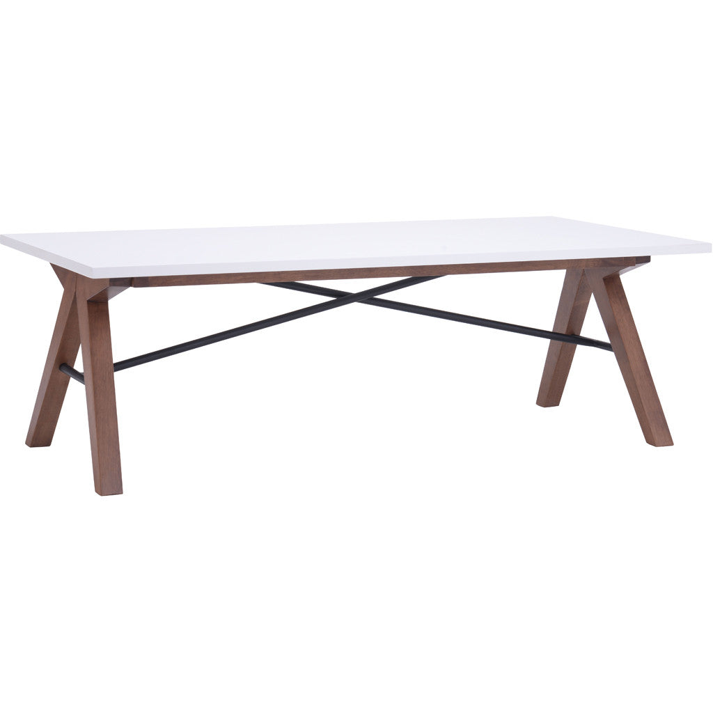 Spirit Coffee Table Walnut & White