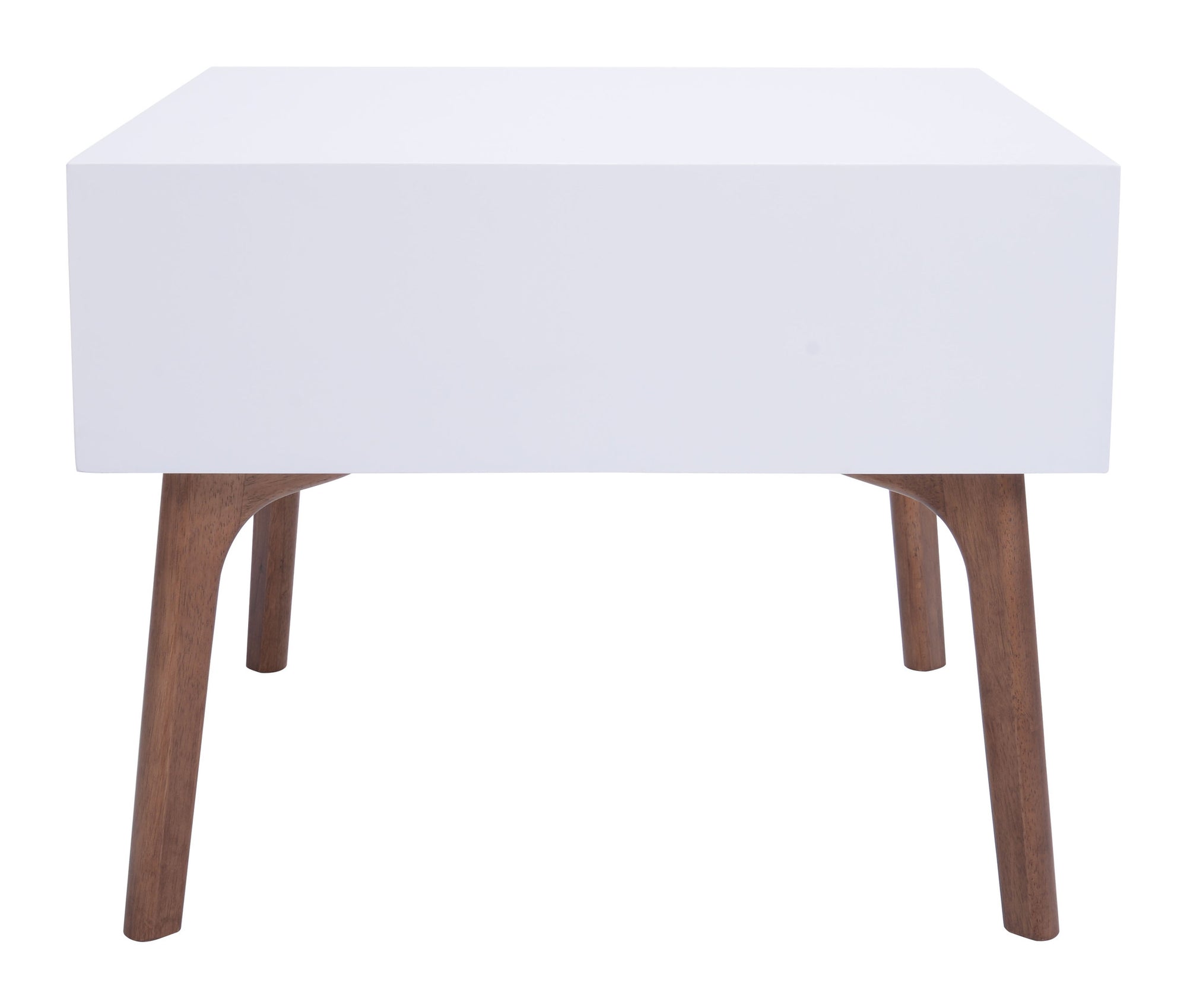 Proto Side Table Walnut & White