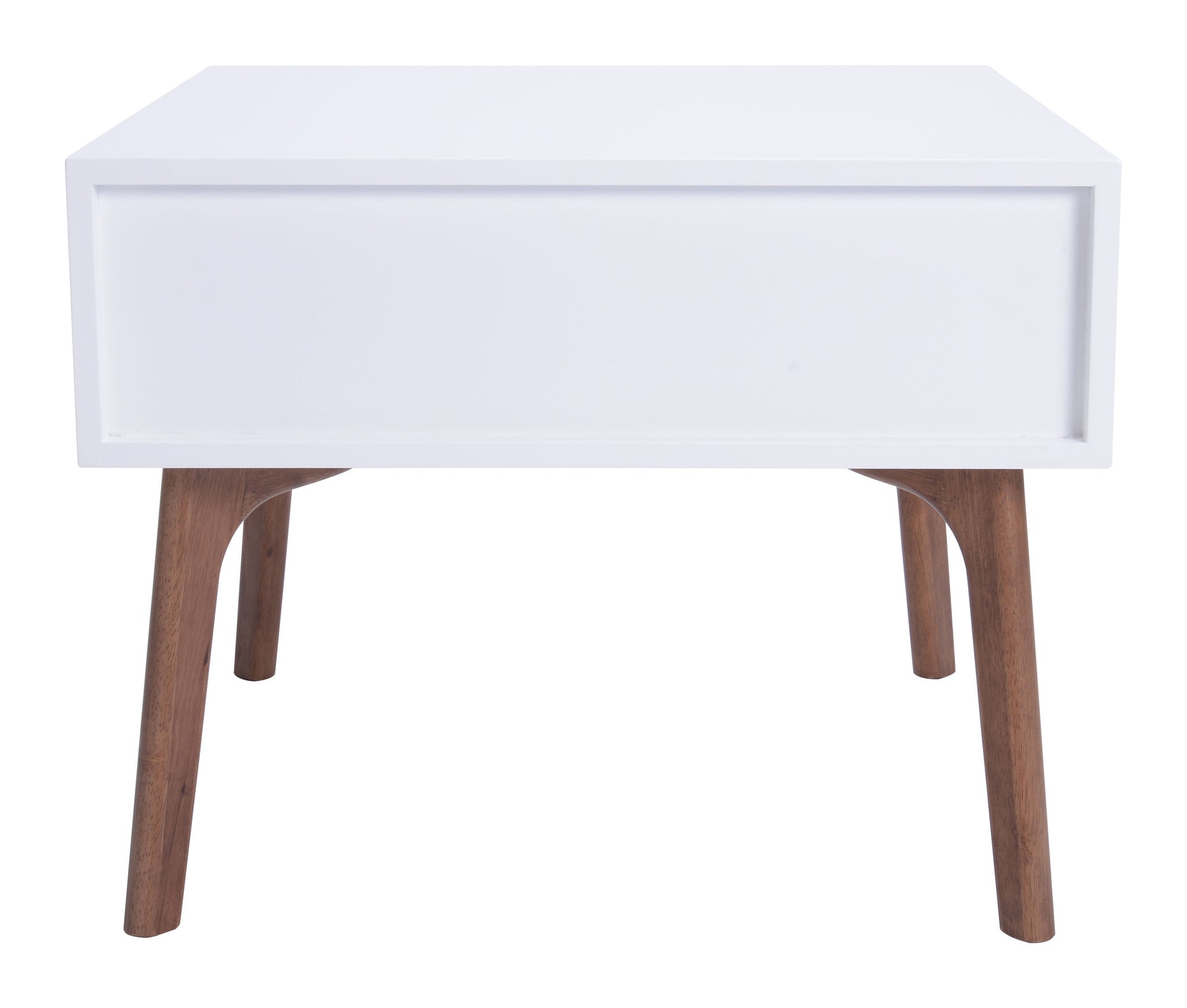Proto Side Table Walnut & White