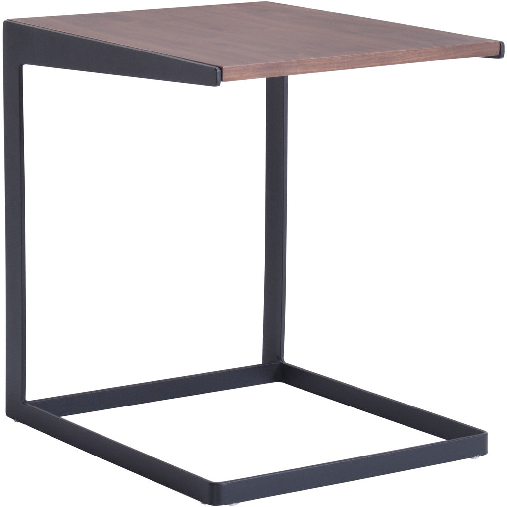 Serendipity Side Table Walnut & Black