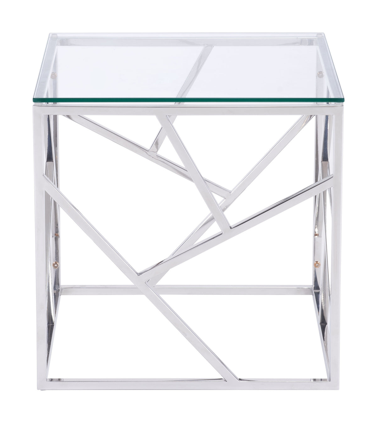Candor Side Table Polished Stainless Steel