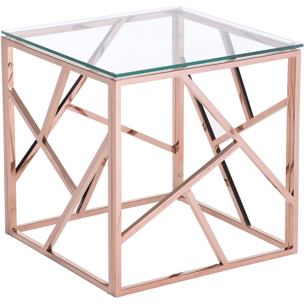 Candor Side Table Rose Gold