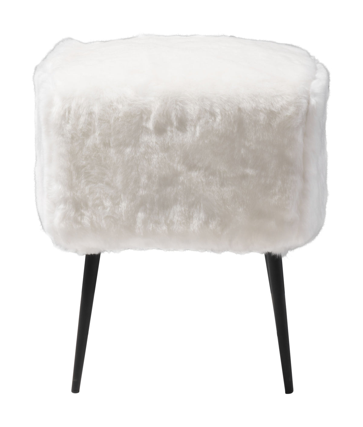 Furry Stool White