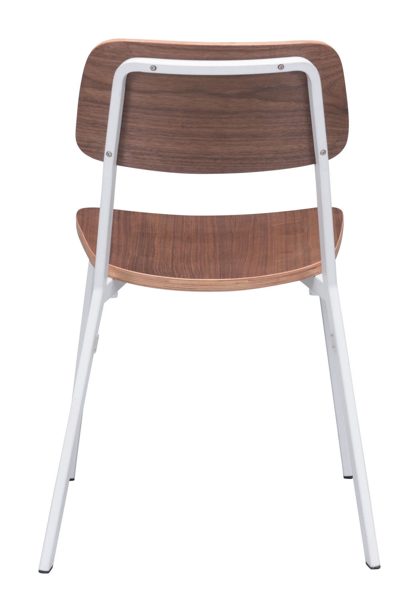 Clarity Dining Chair White & Walnut (Set of 4)